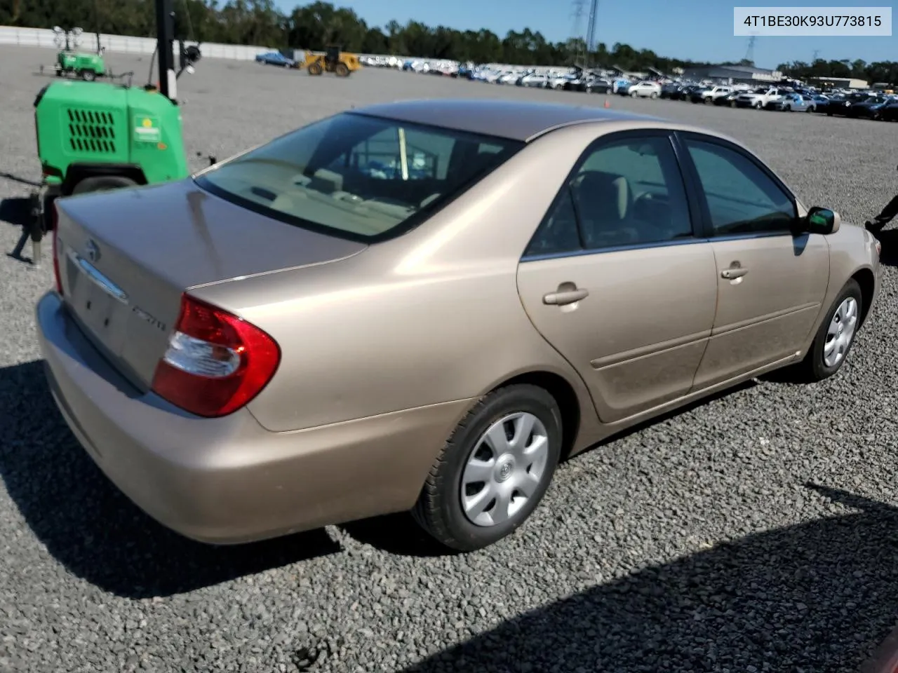 2003 Toyota Camry Le VIN: 4T1BE30K93U773815 Lot: 76738284