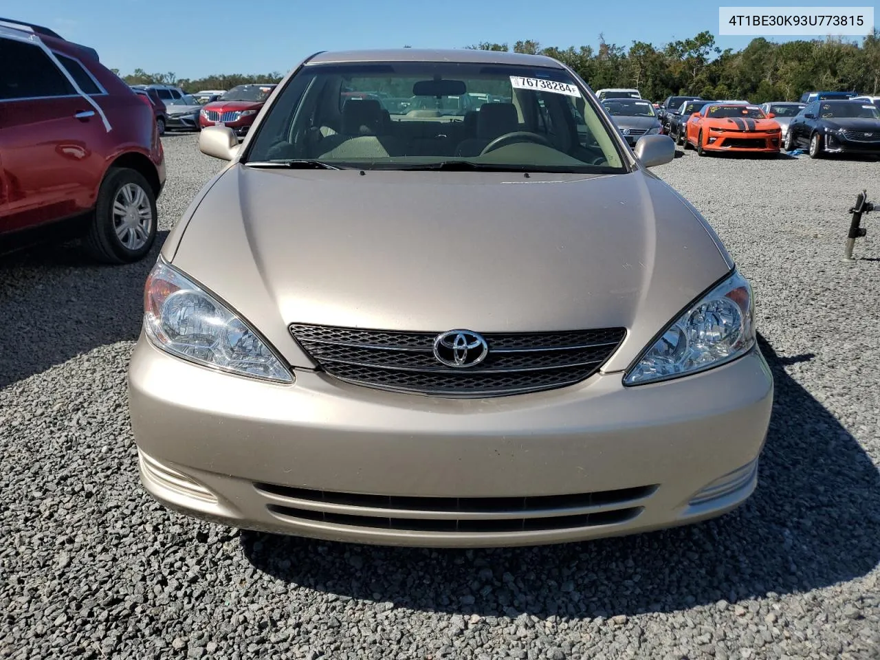 2003 Toyota Camry Le VIN: 4T1BE30K93U773815 Lot: 76738284