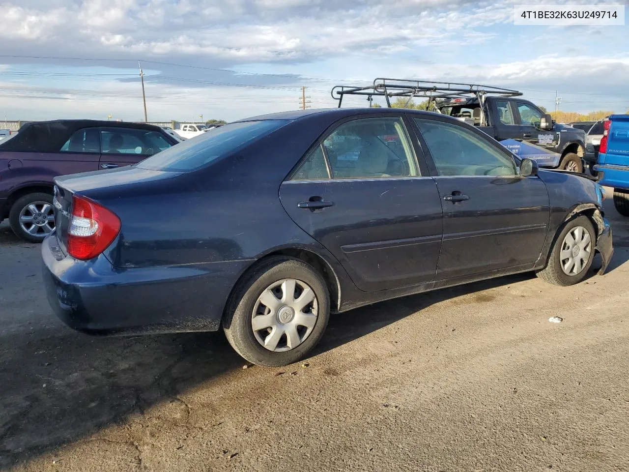 2003 Toyota Camry Le VIN: 4T1BE32K63U249714 Lot: 76795334