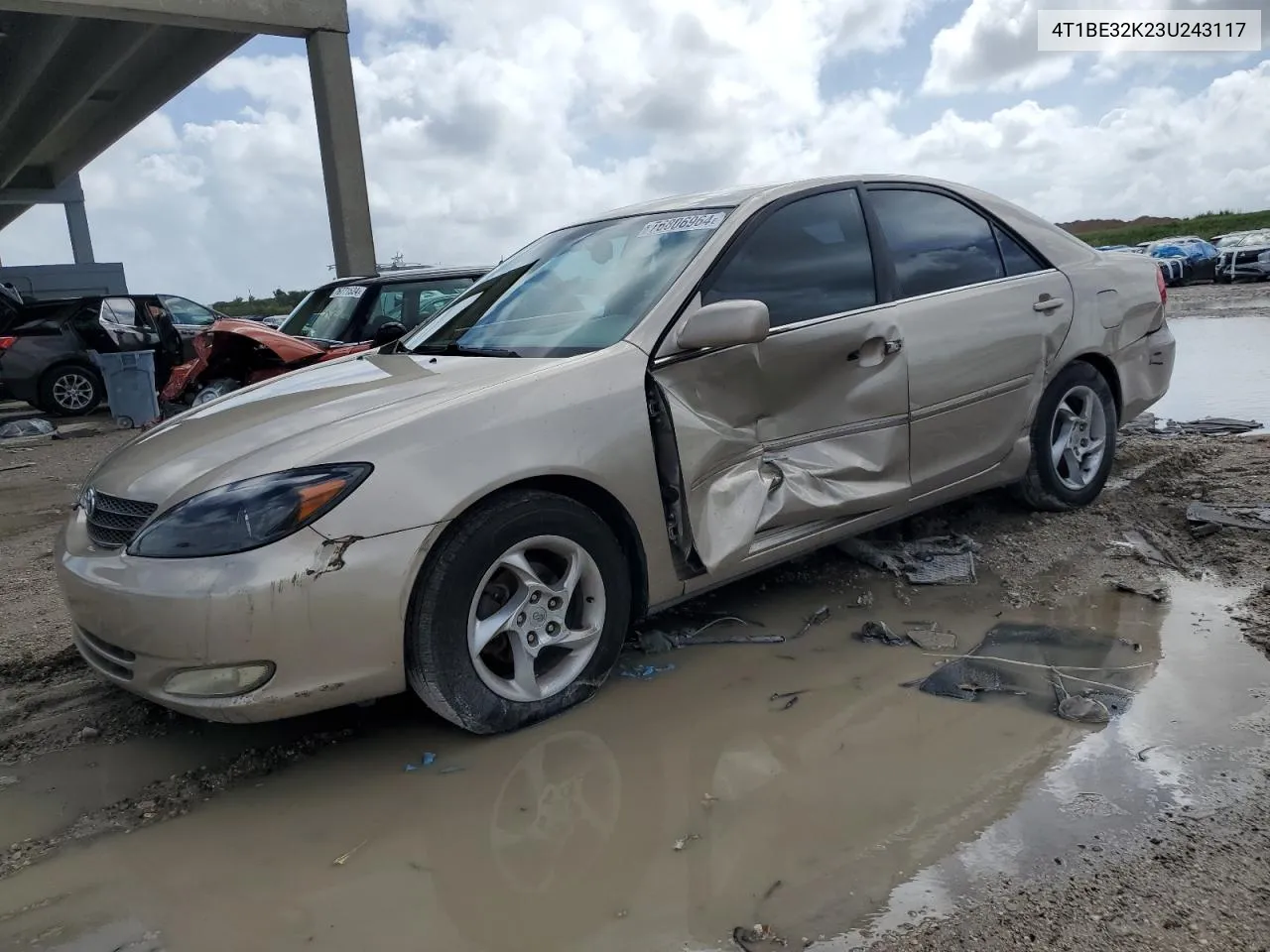 2003 Toyota Camry Le VIN: 4T1BE32K23U243117 Lot: 76806964