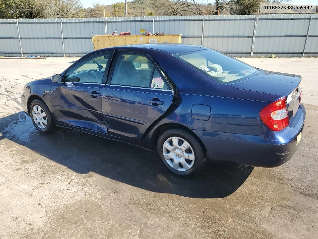 2003 Toyota Camry Le VIN: 4T1BE32K93U659942 Lot: 76811194