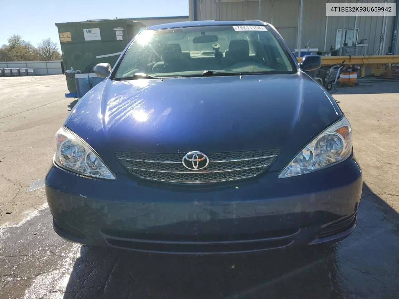 2003 Toyota Camry Le VIN: 4T1BE32K93U659942 Lot: 76811194