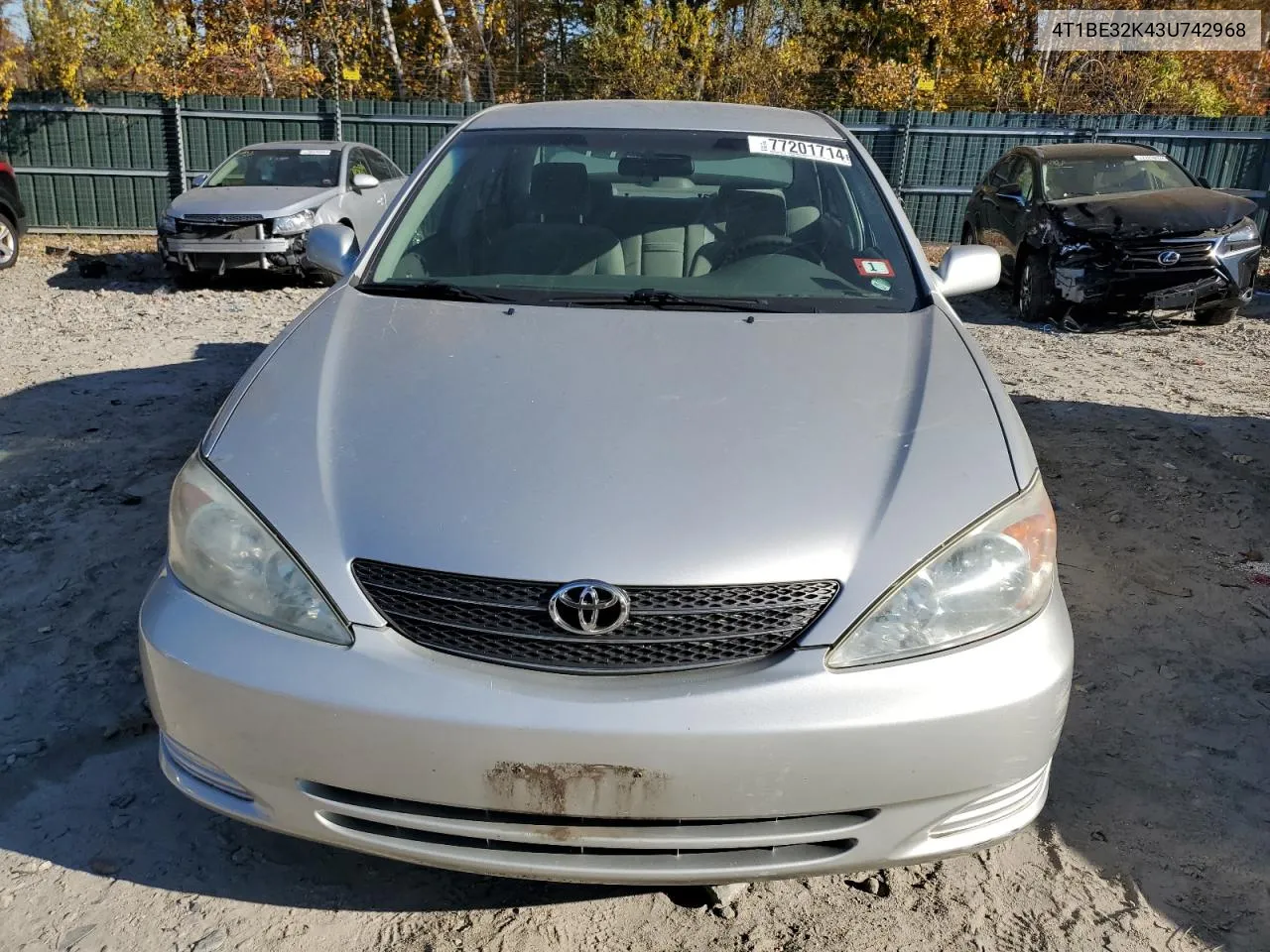 2003 Toyota Camry Le VIN: 4T1BE32K43U742968 Lot: 77201714