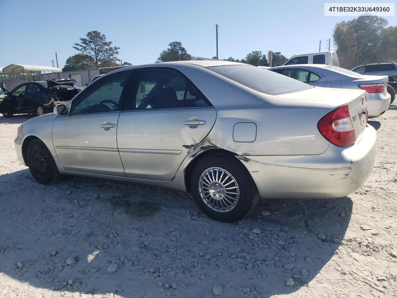 2003 Toyota Camry Le VIN: 4T1BE32K33U649360 Lot: 77206014