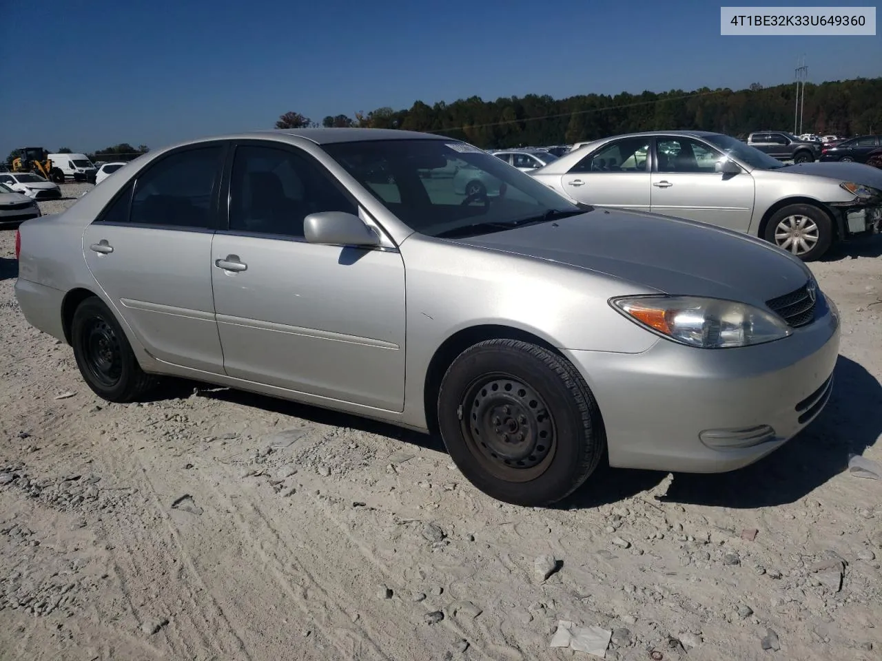 2003 Toyota Camry Le VIN: 4T1BE32K33U649360 Lot: 77206014