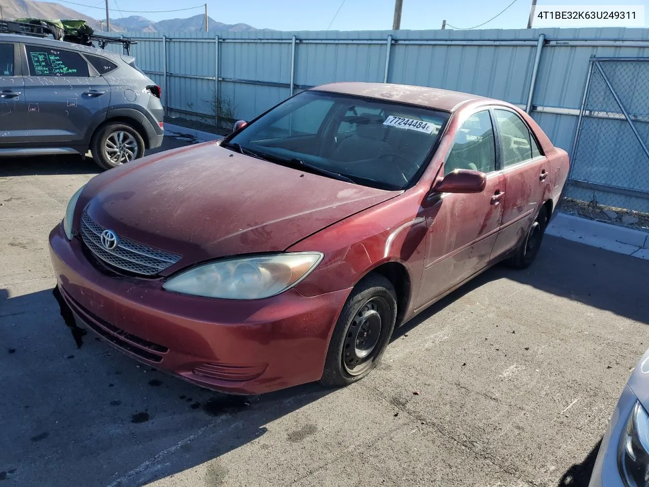 2003 Toyota Camry Le VIN: 4T1BE32K63U249311 Lot: 77244484