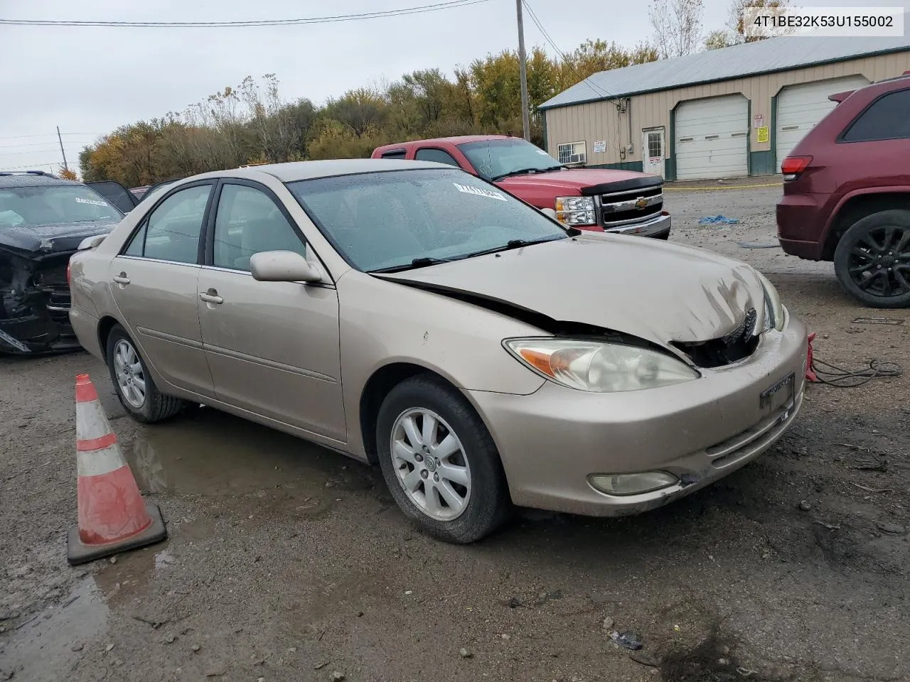 2003 Toyota Camry Le VIN: 4T1BE32K53U155002 Lot: 77417684