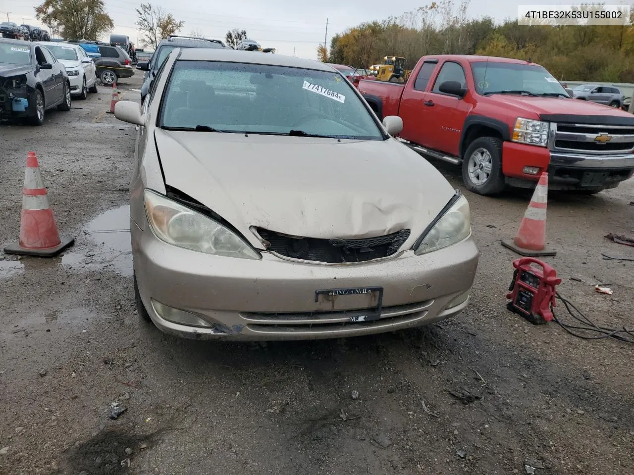 2003 Toyota Camry Le VIN: 4T1BE32K53U155002 Lot: 77417684