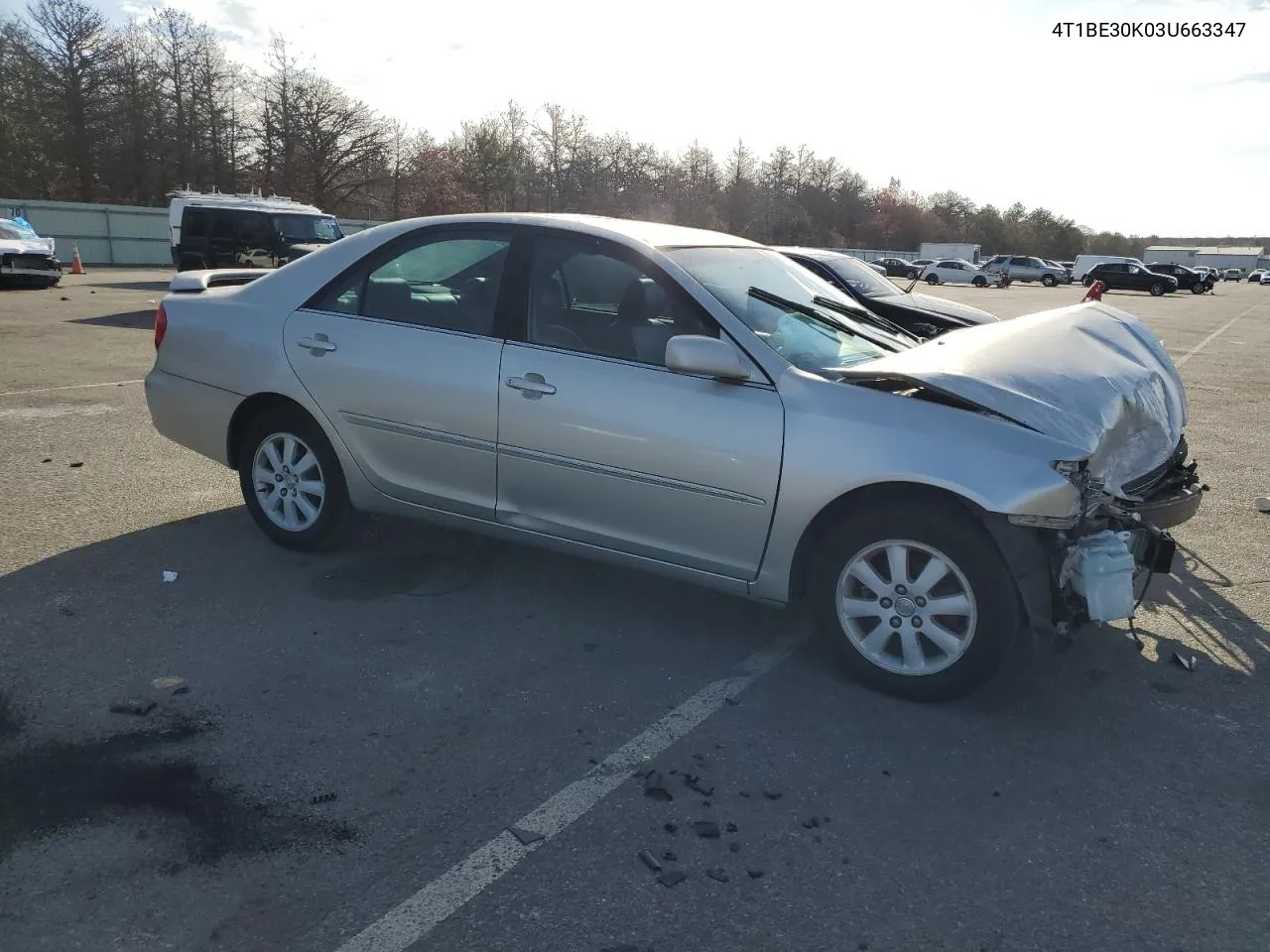 2003 Toyota Camry Le VIN: 4T1BE30K03U663347 Lot: 77433154