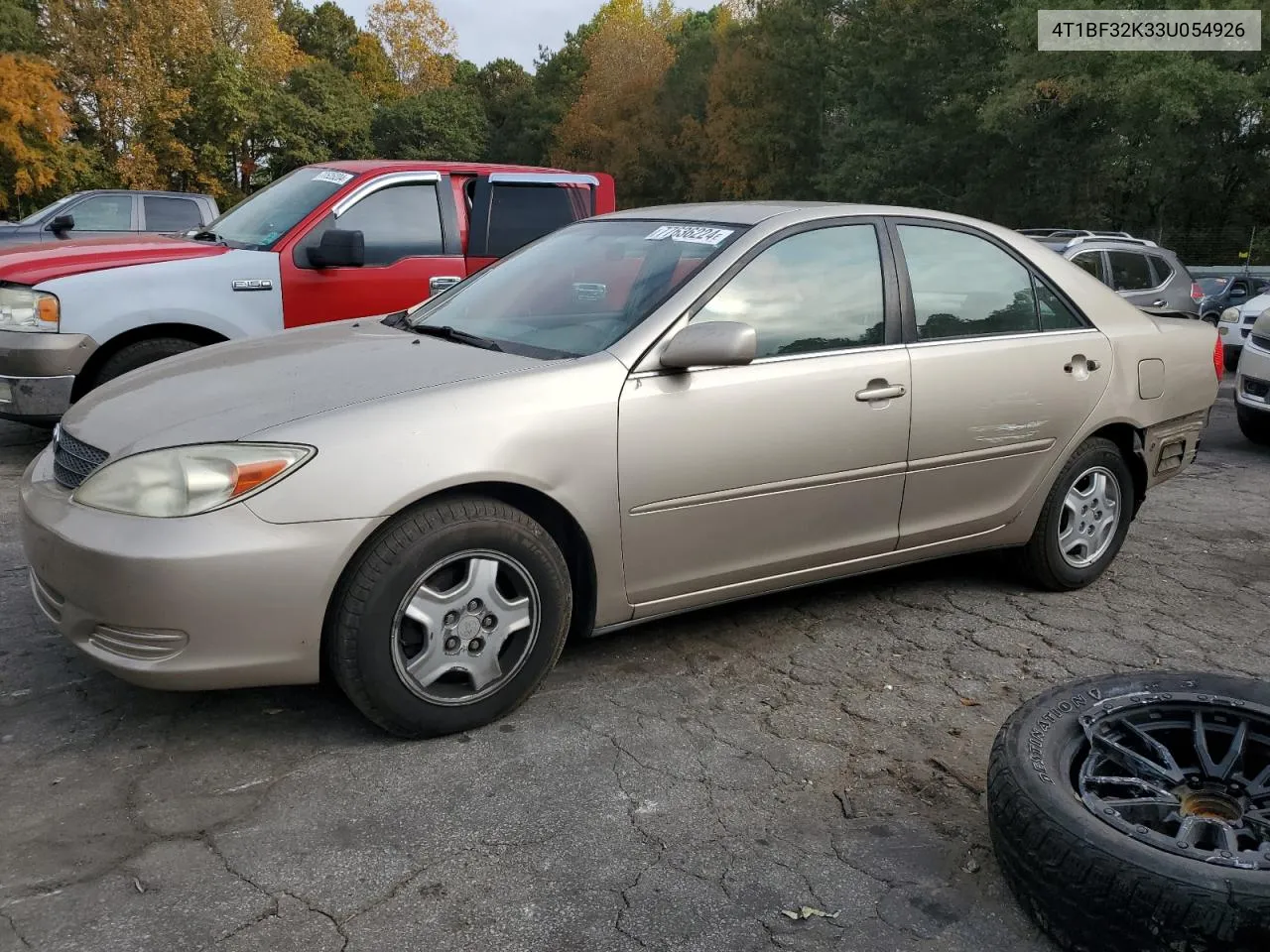 4T1BF32K33U054926 2003 Toyota Camry Le