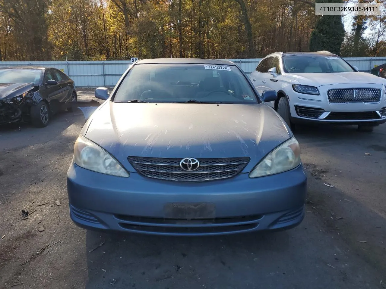 2003 Toyota Camry Le VIN: 4T1BF32K93U544111 Lot: 77653724