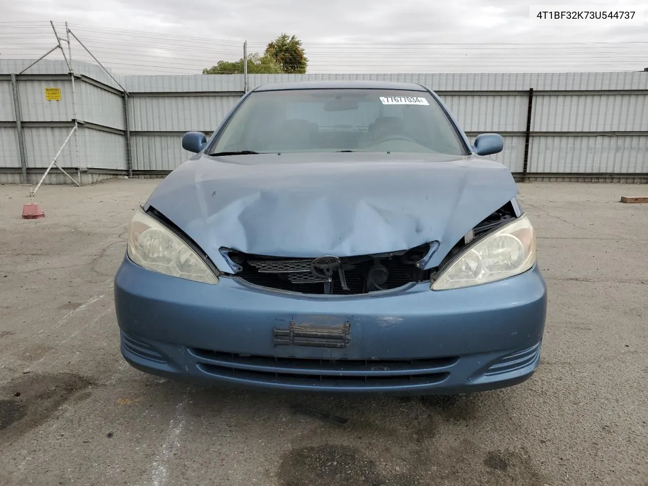 2003 Toyota Camry Le VIN: 4T1BF32K73U544737 Lot: 77677034