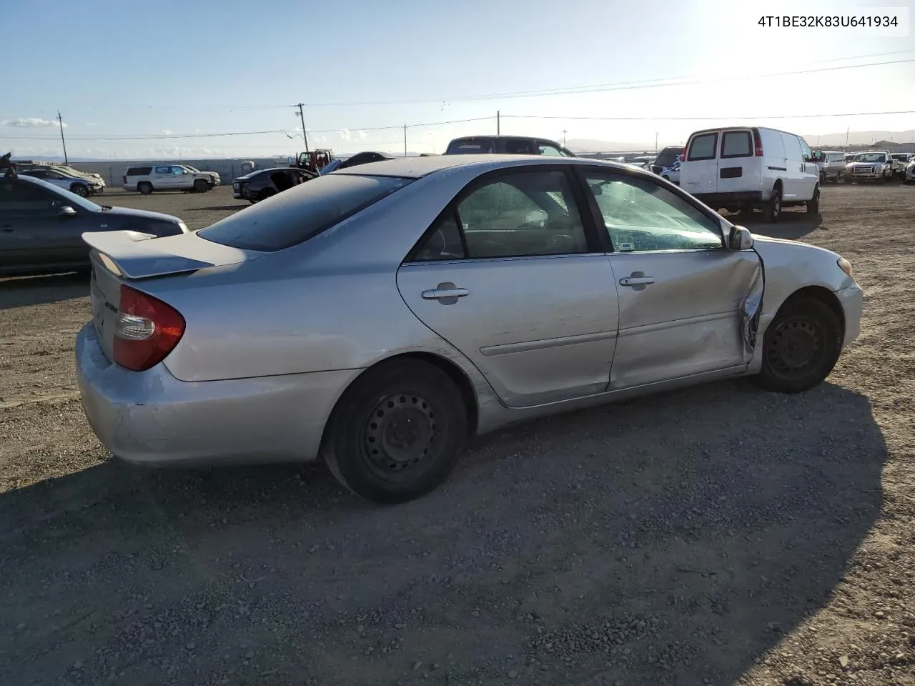 2003 Toyota Camry Le VIN: 4T1BE32K83U641934 Lot: 77703254