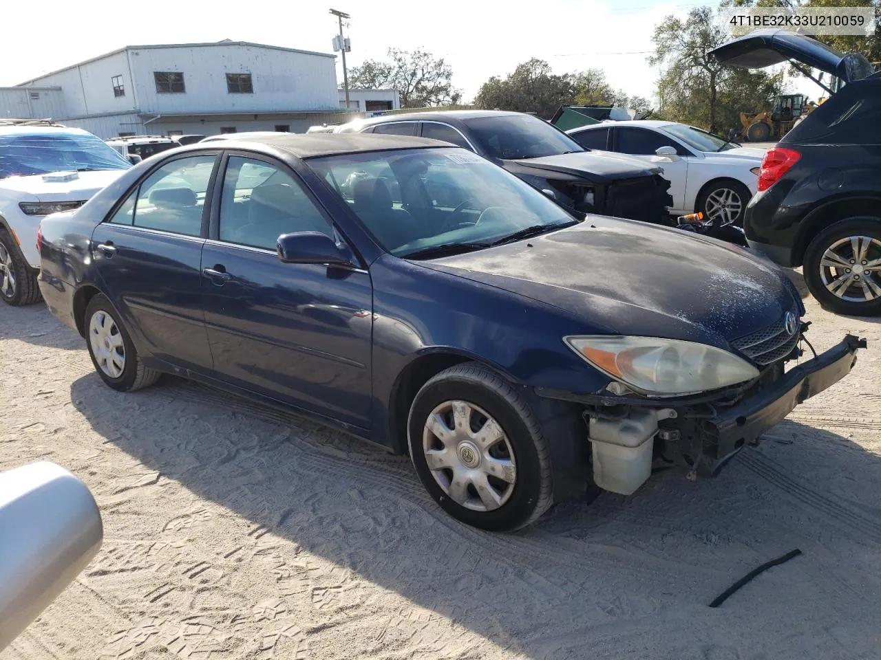 2003 Toyota Camry Le VIN: 4T1BE32K33U210059 Lot: 77801004