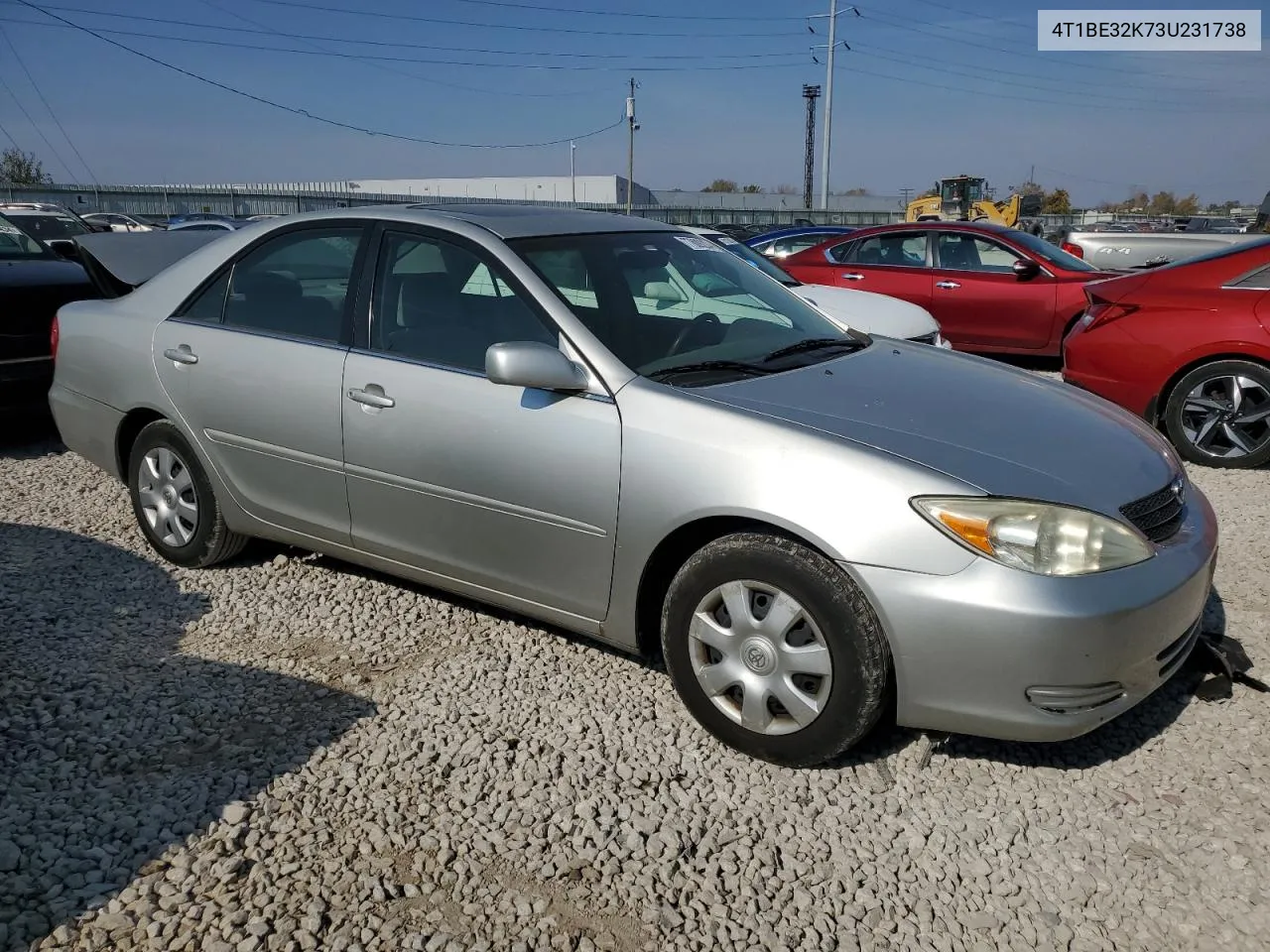 4T1BE32K73U231738 2003 Toyota Camry Le