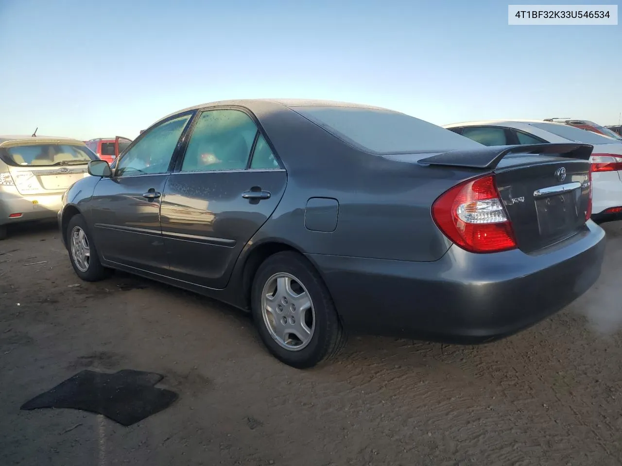 2003 Toyota Camry Le VIN: 4T1BF32K33U546534 Lot: 77999984