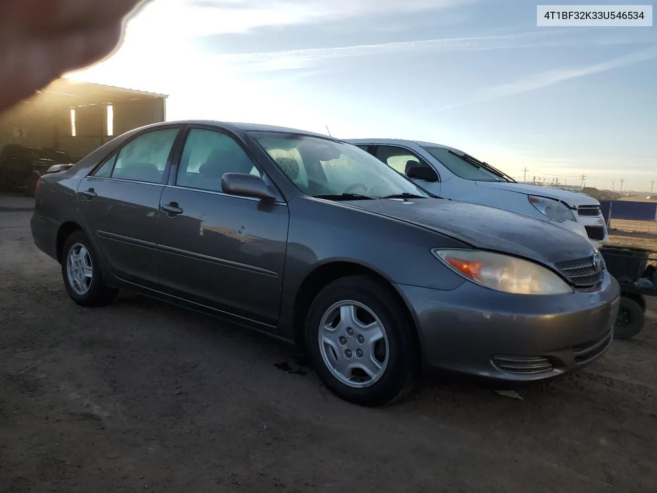 2003 Toyota Camry Le VIN: 4T1BF32K33U546534 Lot: 77999984