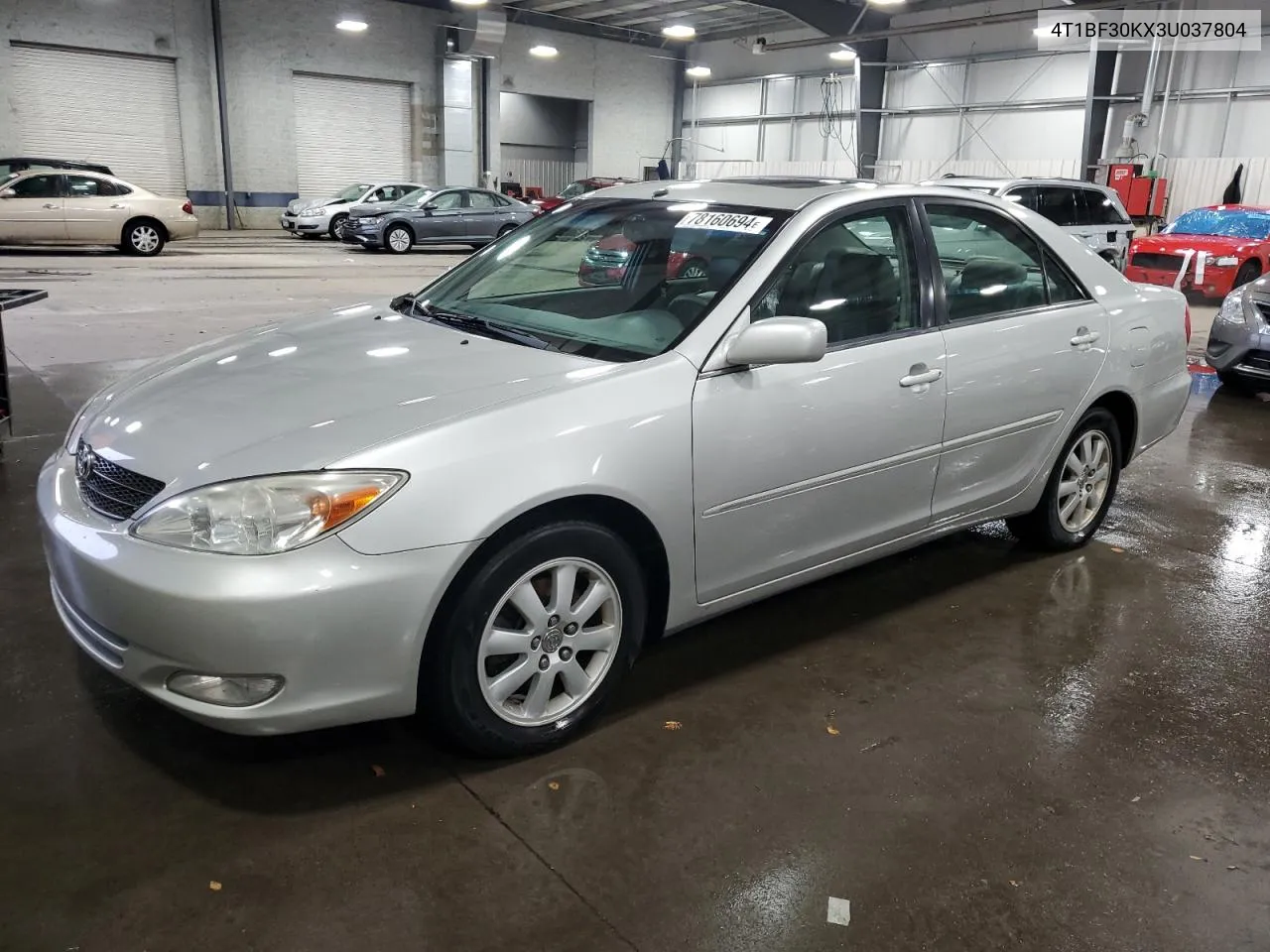 2003 Toyota Camry Le VIN: 4T1BF30KX3U037804 Lot: 78160694