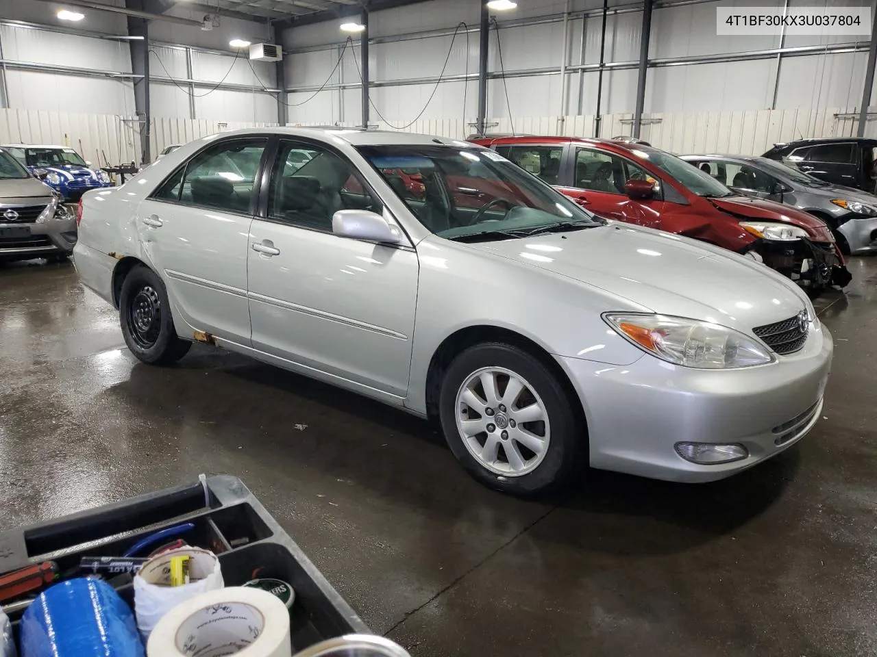 2003 Toyota Camry Le VIN: 4T1BF30KX3U037804 Lot: 78160694