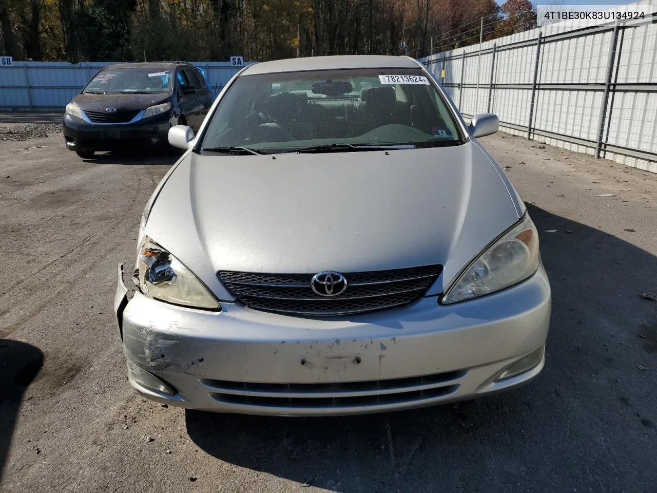 2003 Toyota Camry Le VIN: 4T1BE30K83U134924 Lot: 78213624