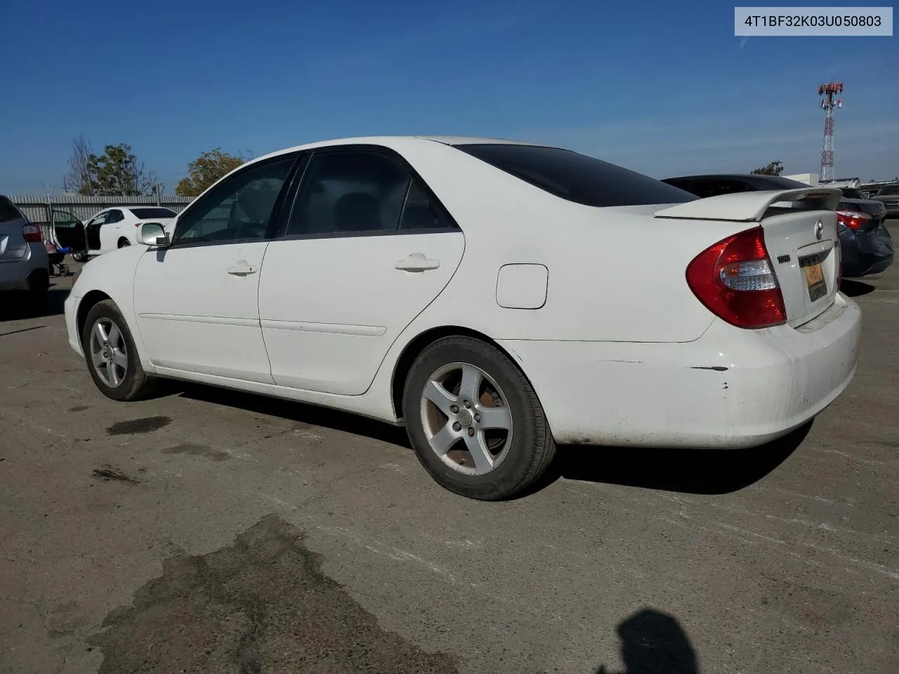 2003 Toyota Camry Le VIN: 4T1BF32K03U050803 Lot: 78407404