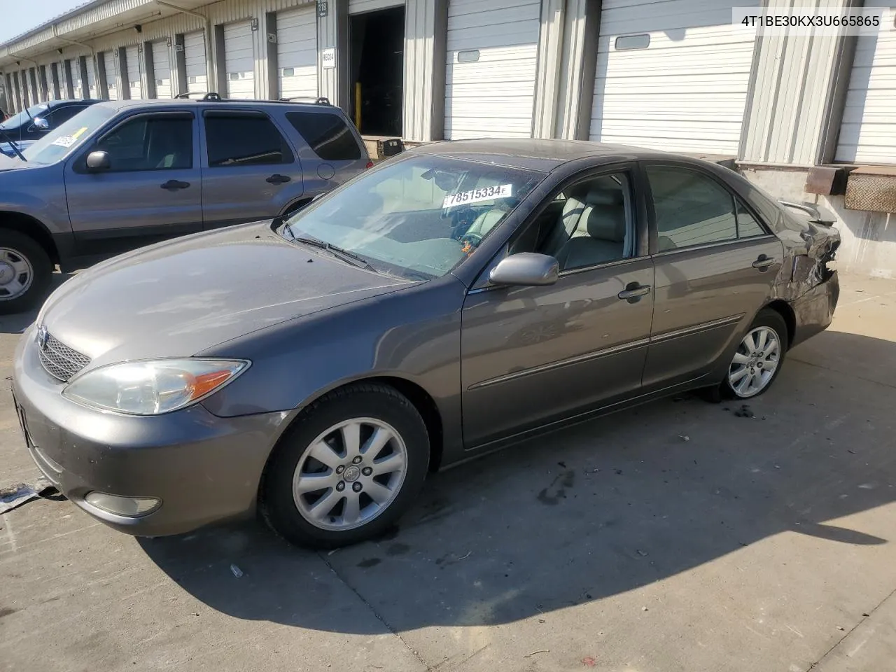 2003 Toyota Camry Le VIN: 4T1BE30KX3U665865 Lot: 78515334