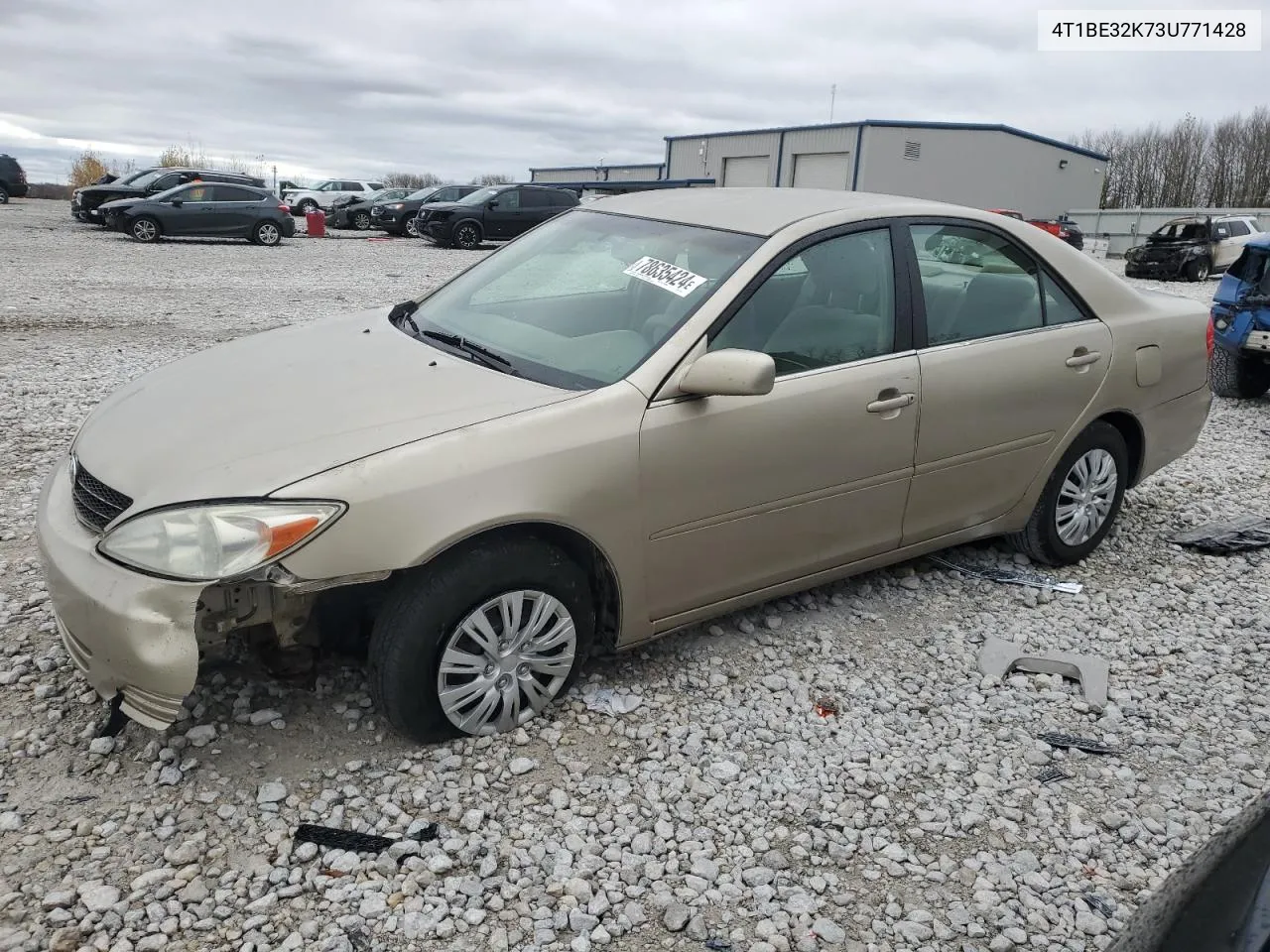 2003 Toyota Camry Le VIN: 4T1BE32K73U771428 Lot: 78635424