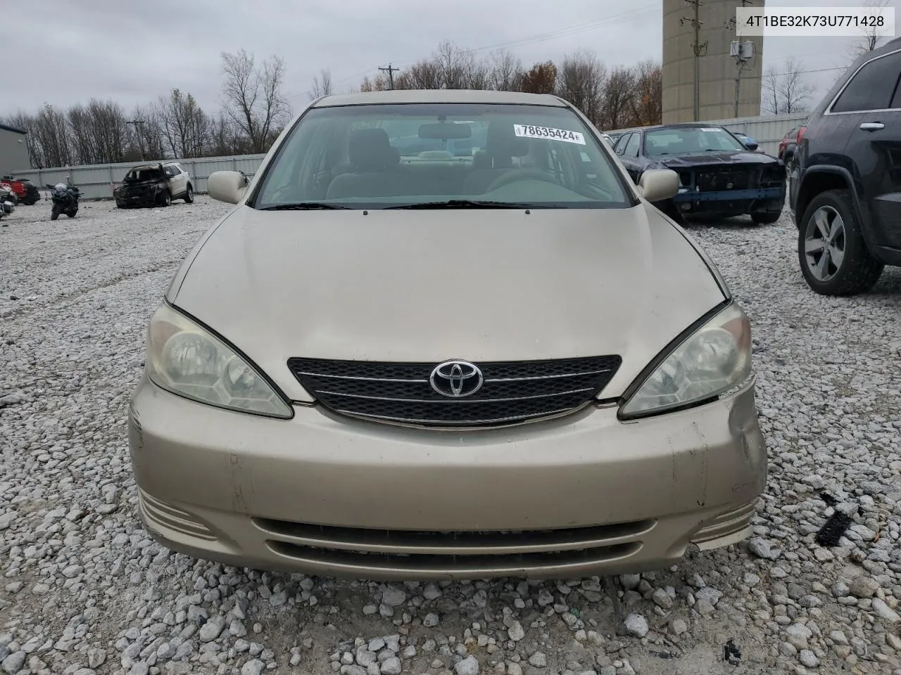 2003 Toyota Camry Le VIN: 4T1BE32K73U771428 Lot: 78635424