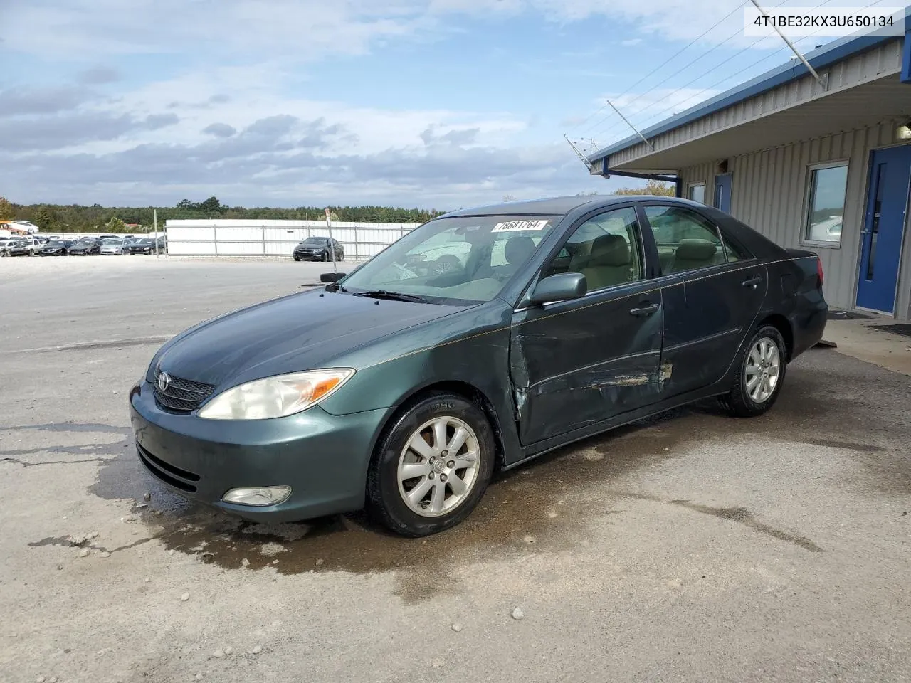 2003 Toyota Camry Le VIN: 4T1BE32KX3U650134 Lot: 78681764