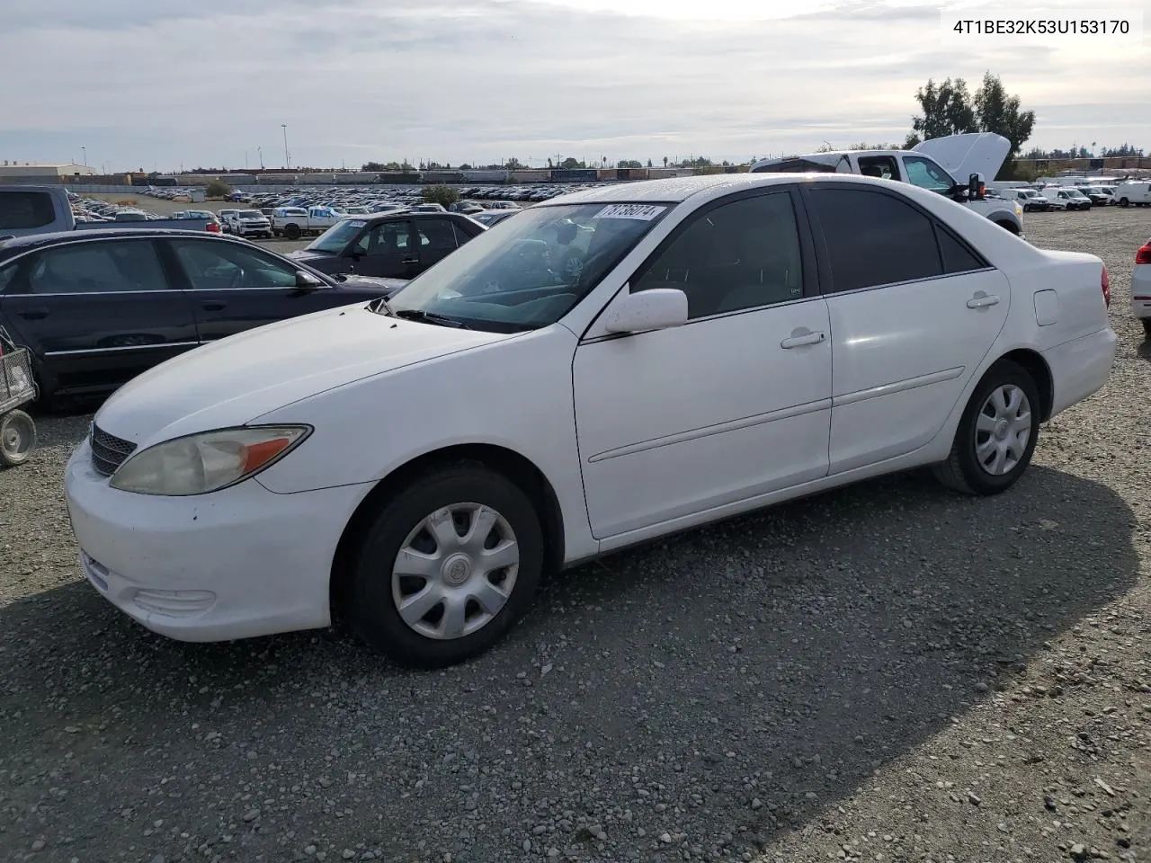 2003 Toyota Camry Le VIN: 4T1BE32K53U153170 Lot: 78736074