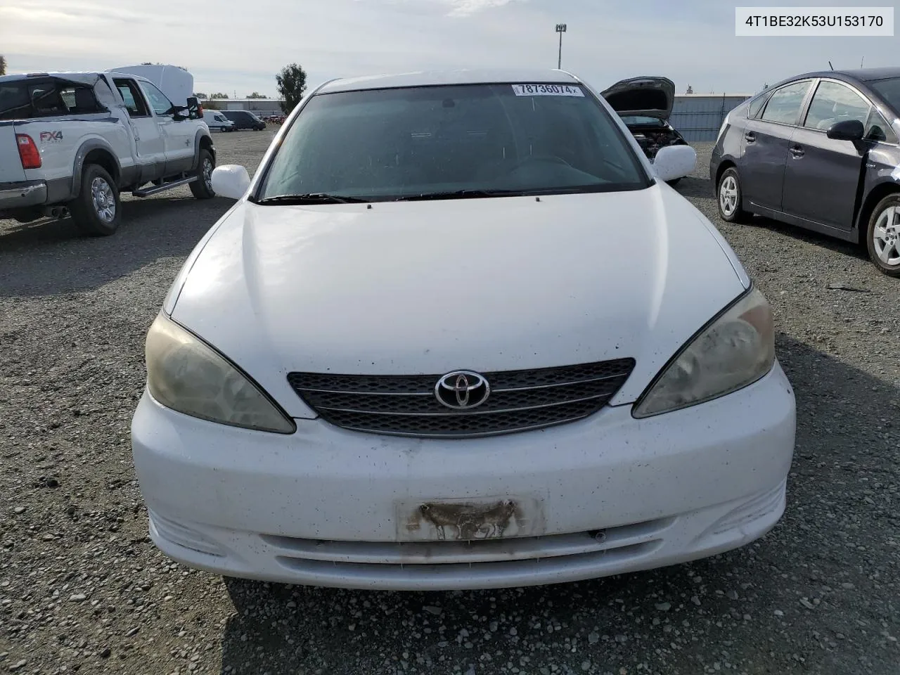 2003 Toyota Camry Le VIN: 4T1BE32K53U153170 Lot: 78736074