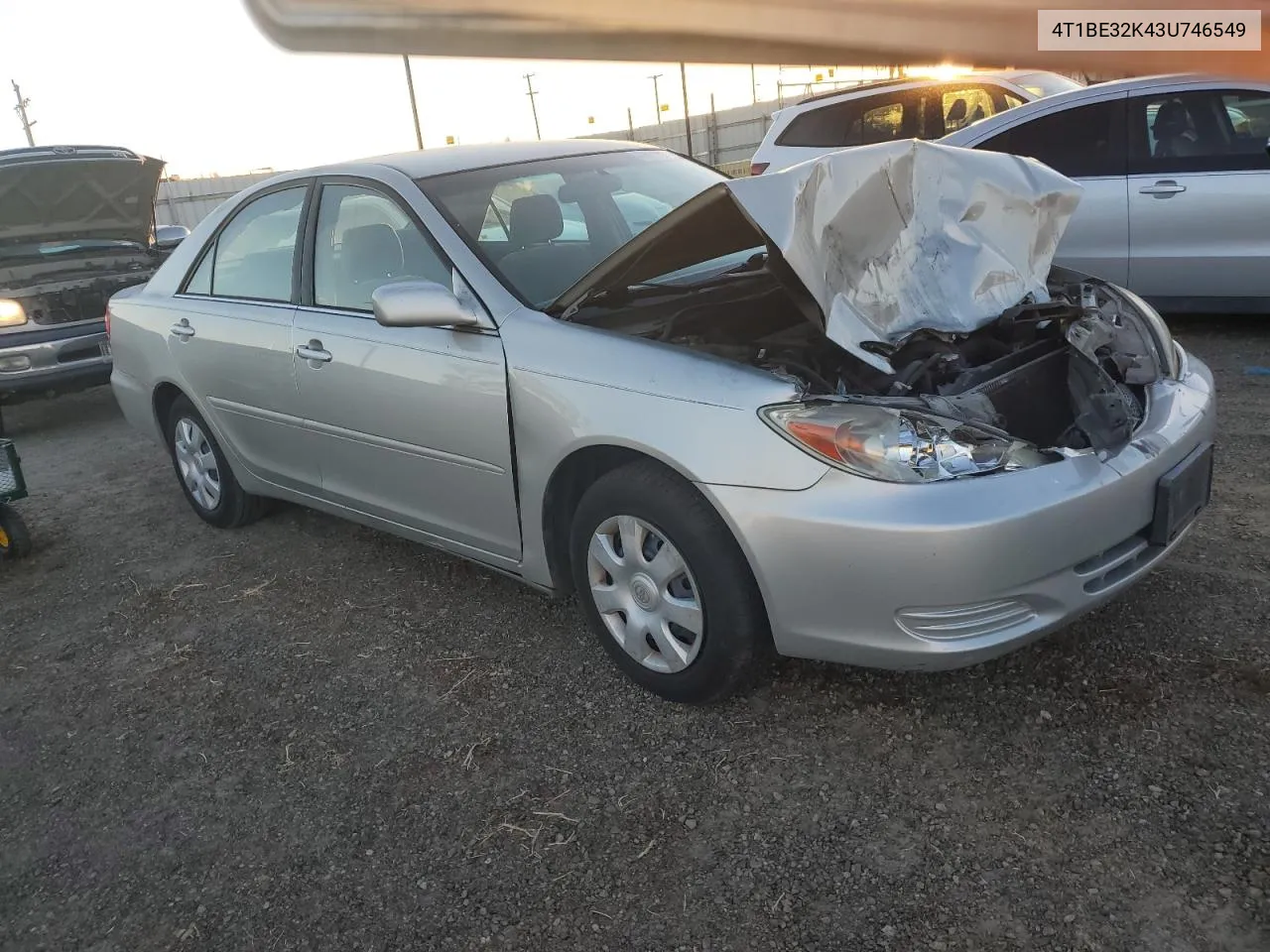 2003 Toyota Camry Le VIN: 4T1BE32K43U746549 Lot: 78954584