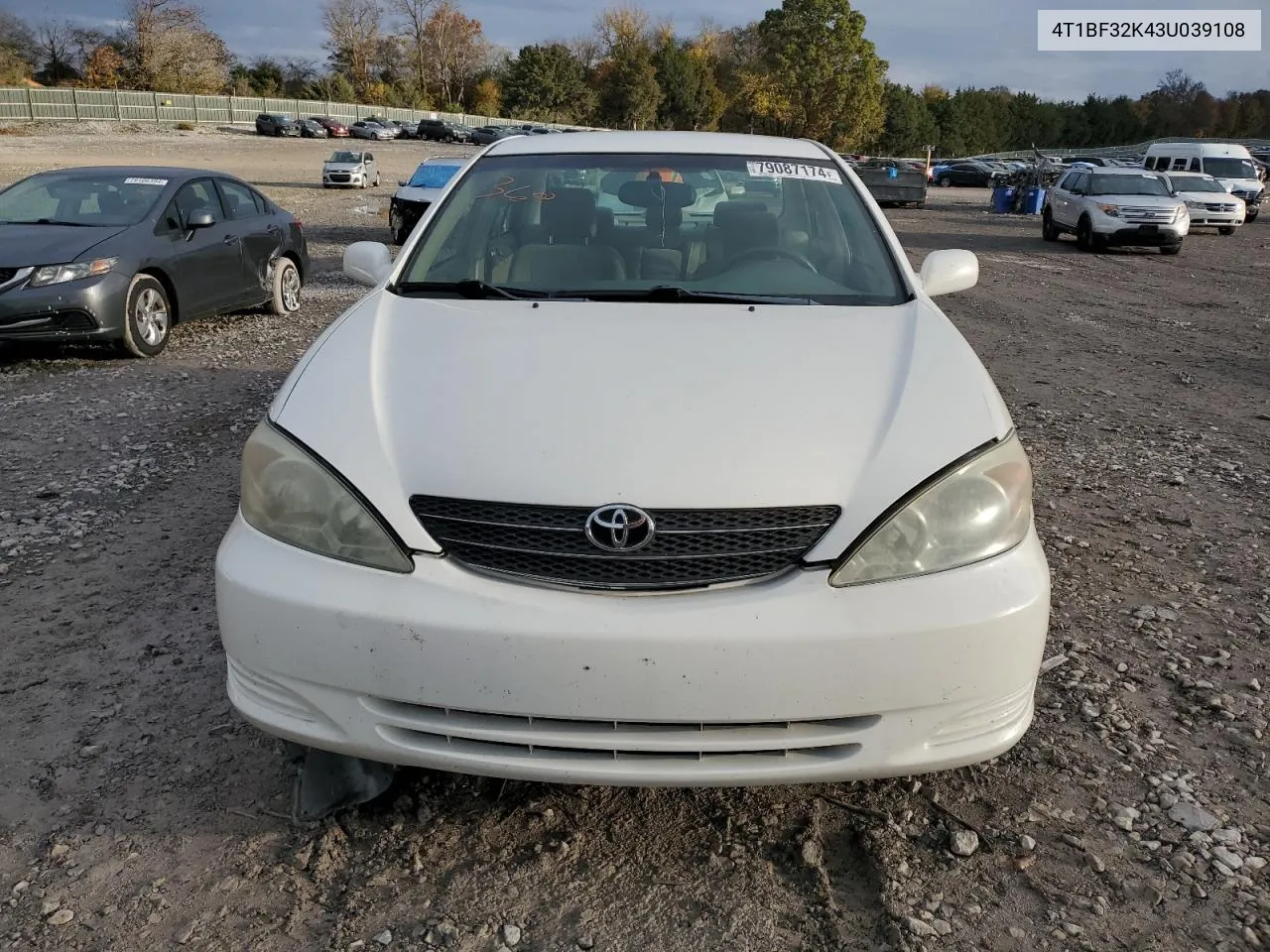 2003 Toyota Camry Le VIN: 4T1BF32K43U039108 Lot: 79087174