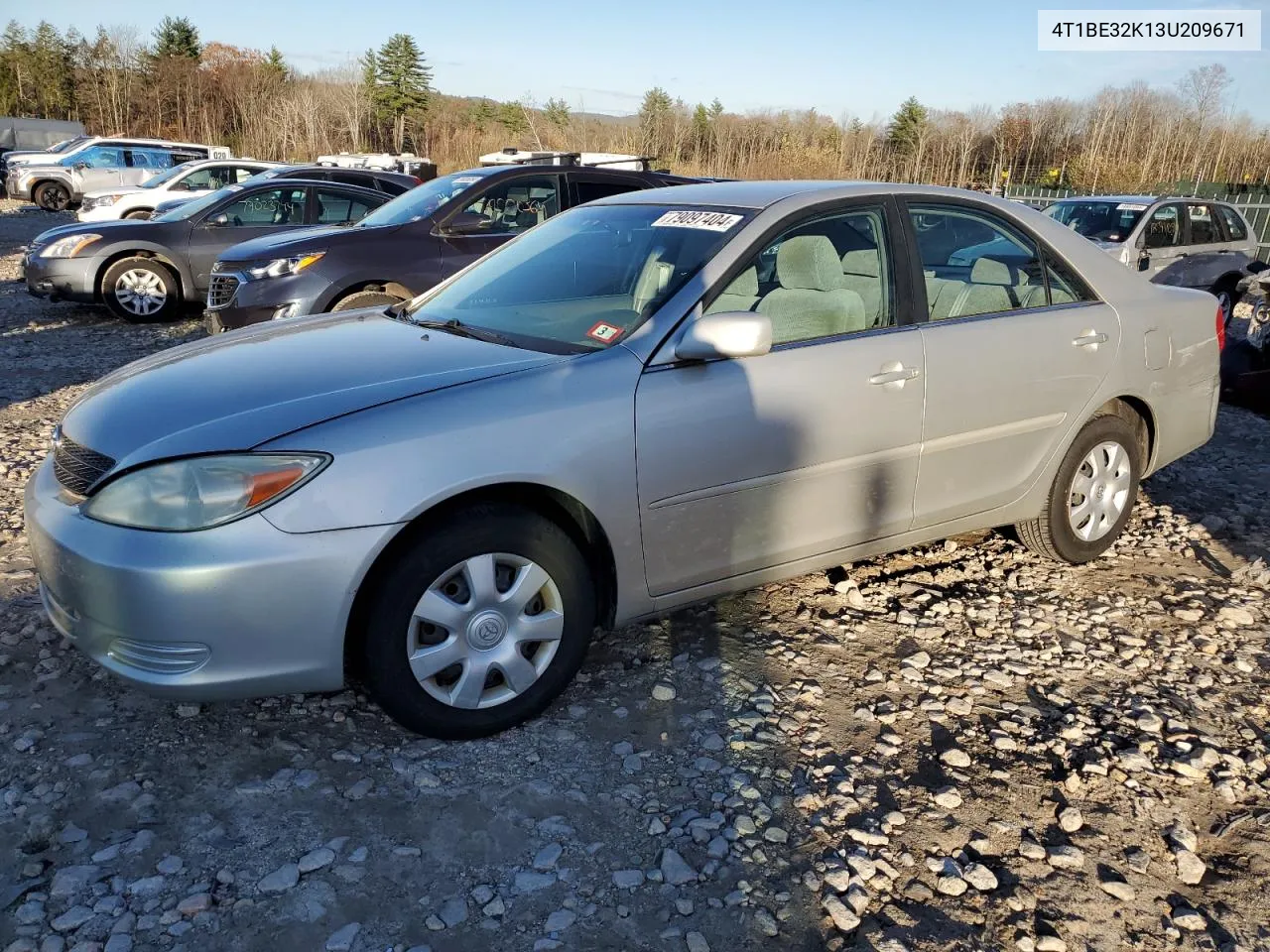 2003 Toyota Camry Le VIN: 4T1BE32K13U209671 Lot: 79097404