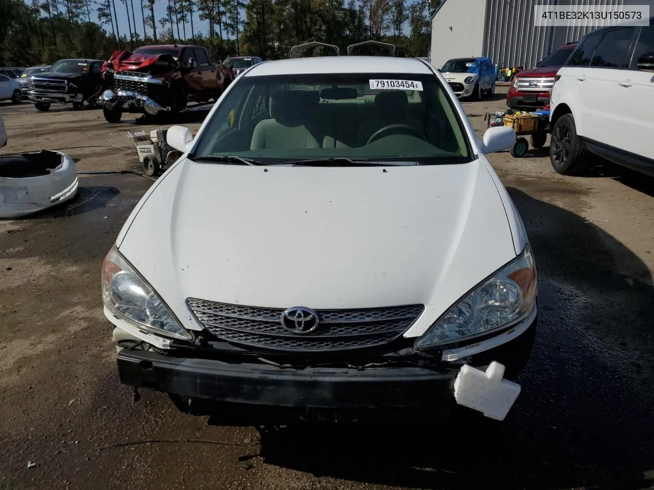 2003 Toyota Camry Le VIN: 4T1BE32K13U150573 Lot: 79103454