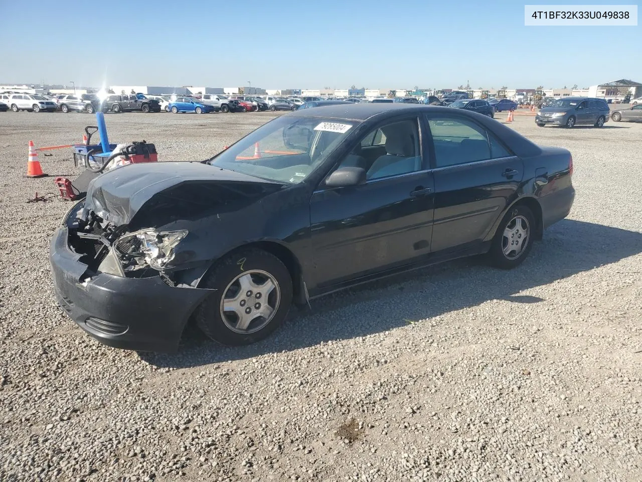 2003 Toyota Camry Le VIN: 4T1BF32K33U049838 Lot: 79285004