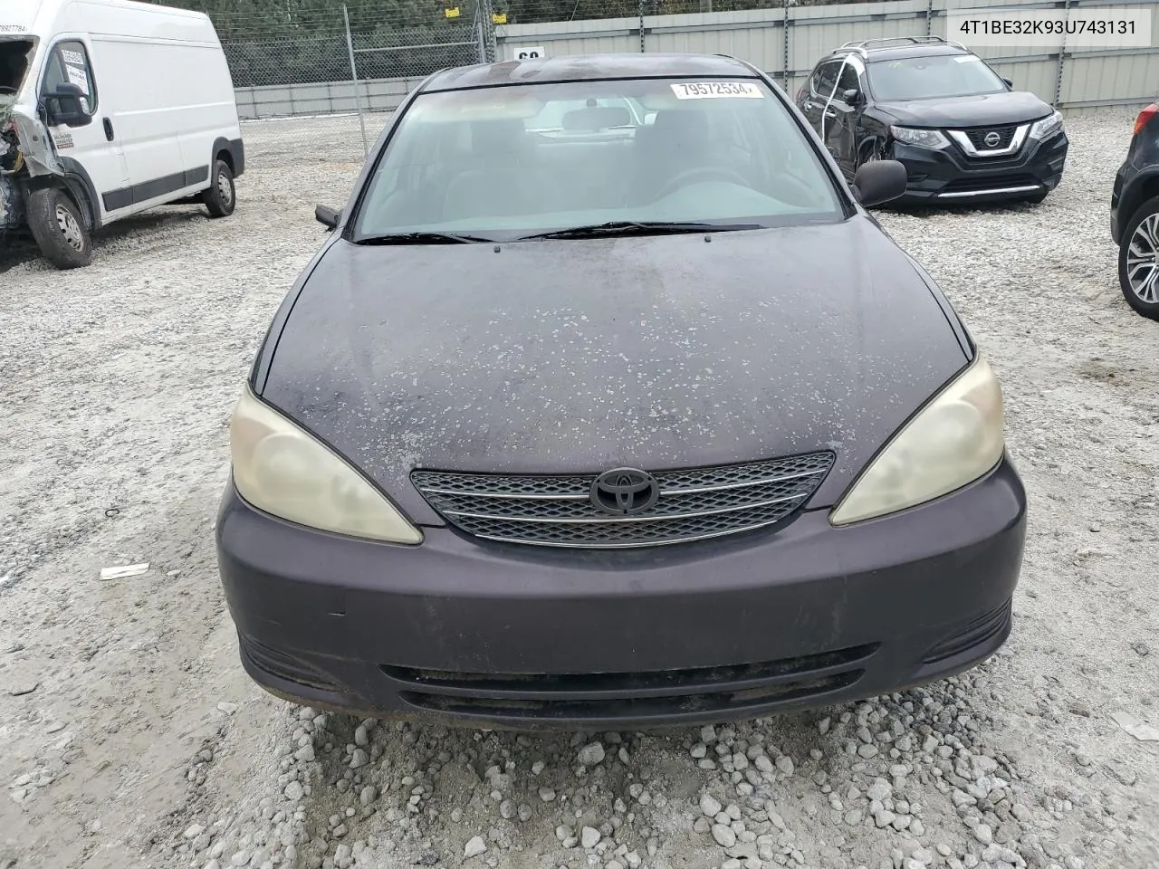 2003 Toyota Camry Le VIN: 4T1BE32K93U743131 Lot: 79572534