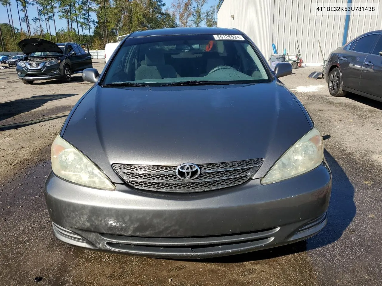 2003 Toyota Camry Le VIN: 4T1BE32K53U781438 Lot: 80125094