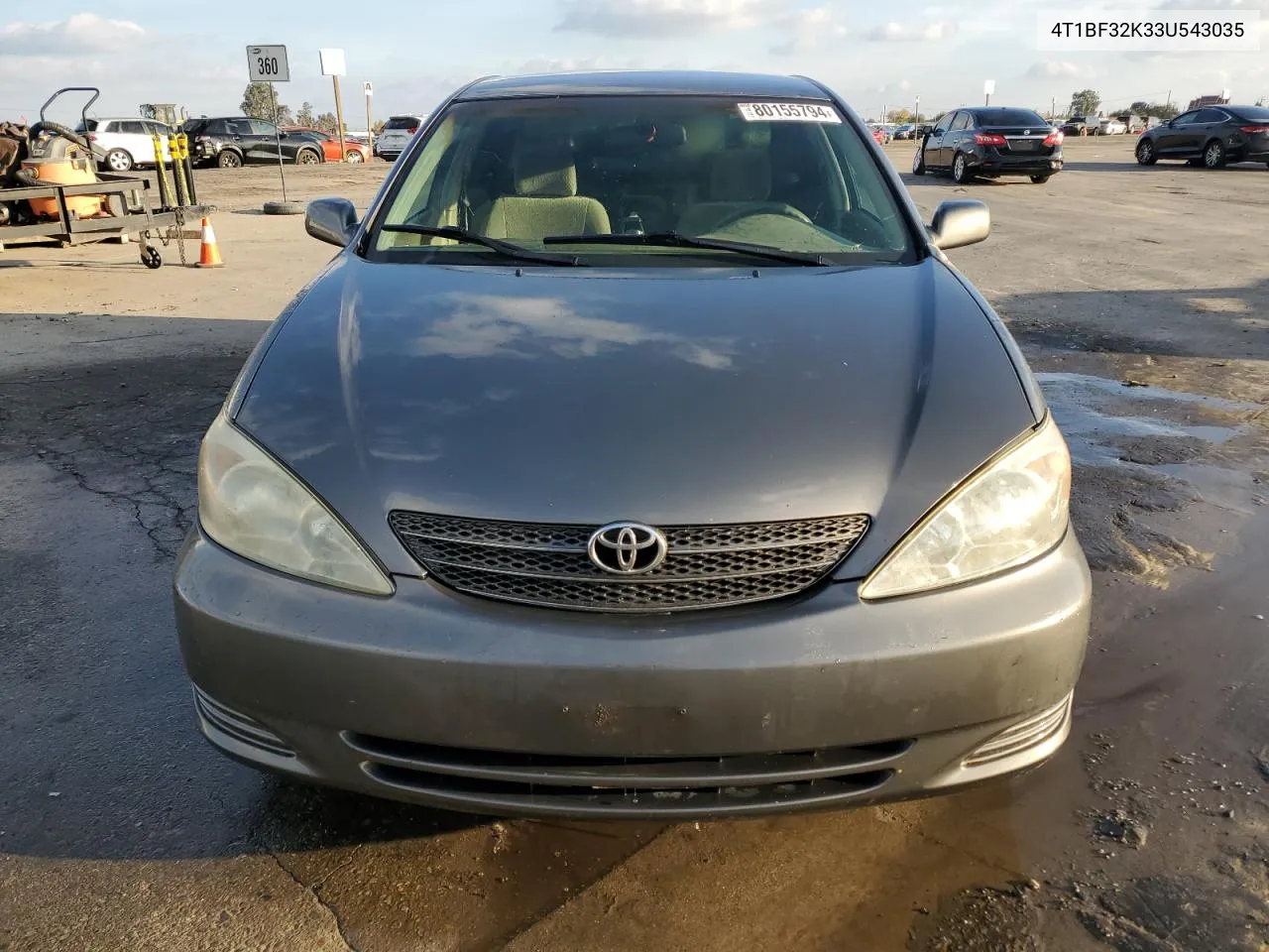 2003 Toyota Camry Le VIN: 4T1BF32K33U543035 Lot: 80155794