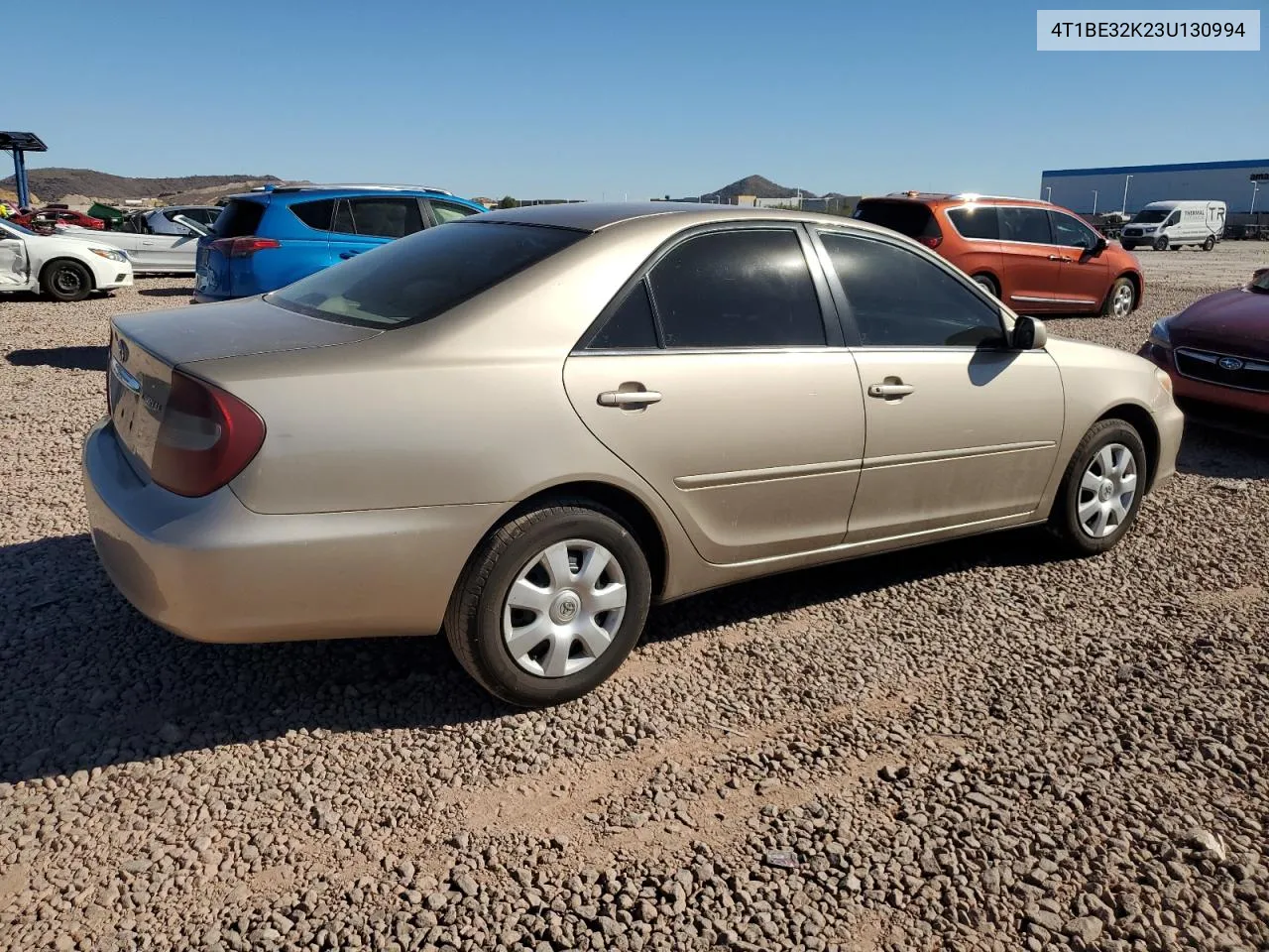 2003 Toyota Camry Le VIN: 4T1BE32K23U130994 Lot: 80155984