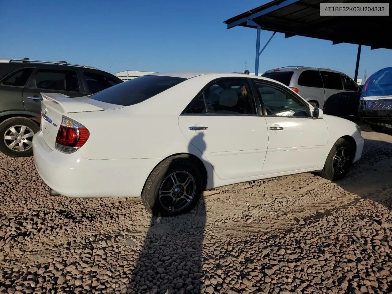 2003 Toyota Camry Le VIN: 4T1BE32K03U204333 Lot: 80430654