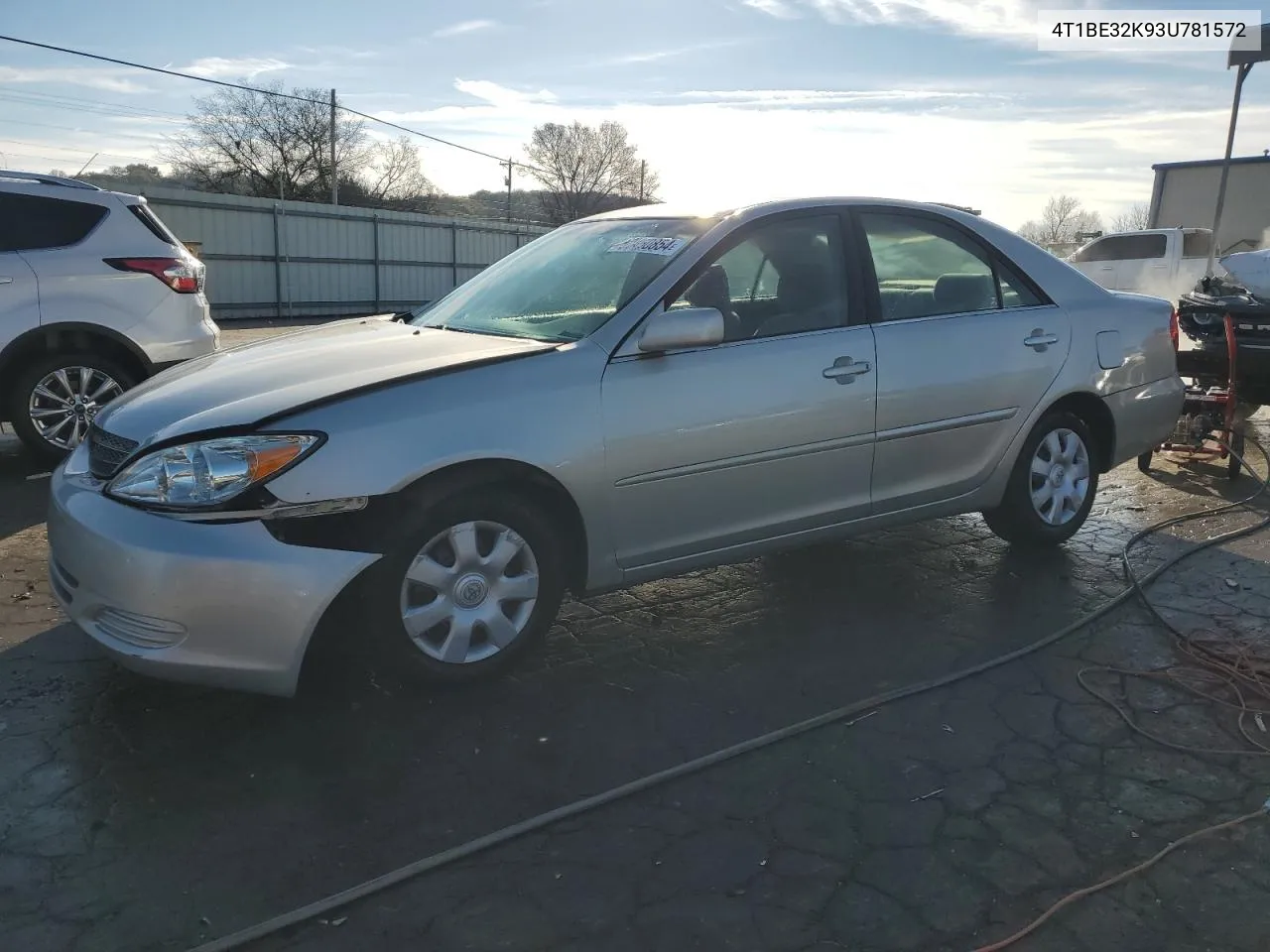 4T1BE32K93U781572 2003 Toyota Camry Le