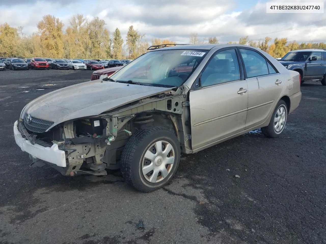 2003 Toyota Camry Le VIN: 4T1BE32K83U247740 Lot: 80784394