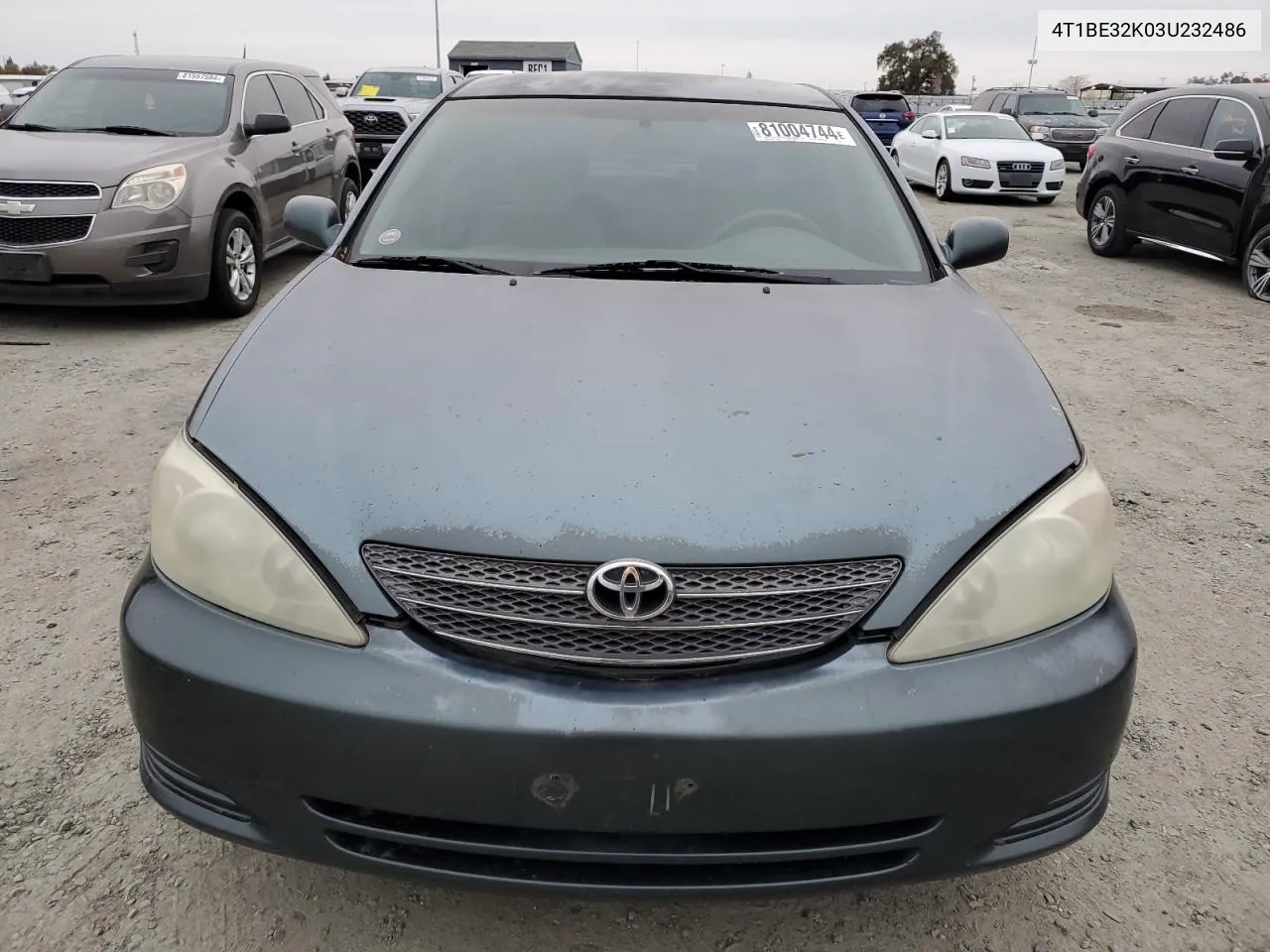 2003 Toyota Camry Le VIN: 4T1BE32K03U232486 Lot: 81004744