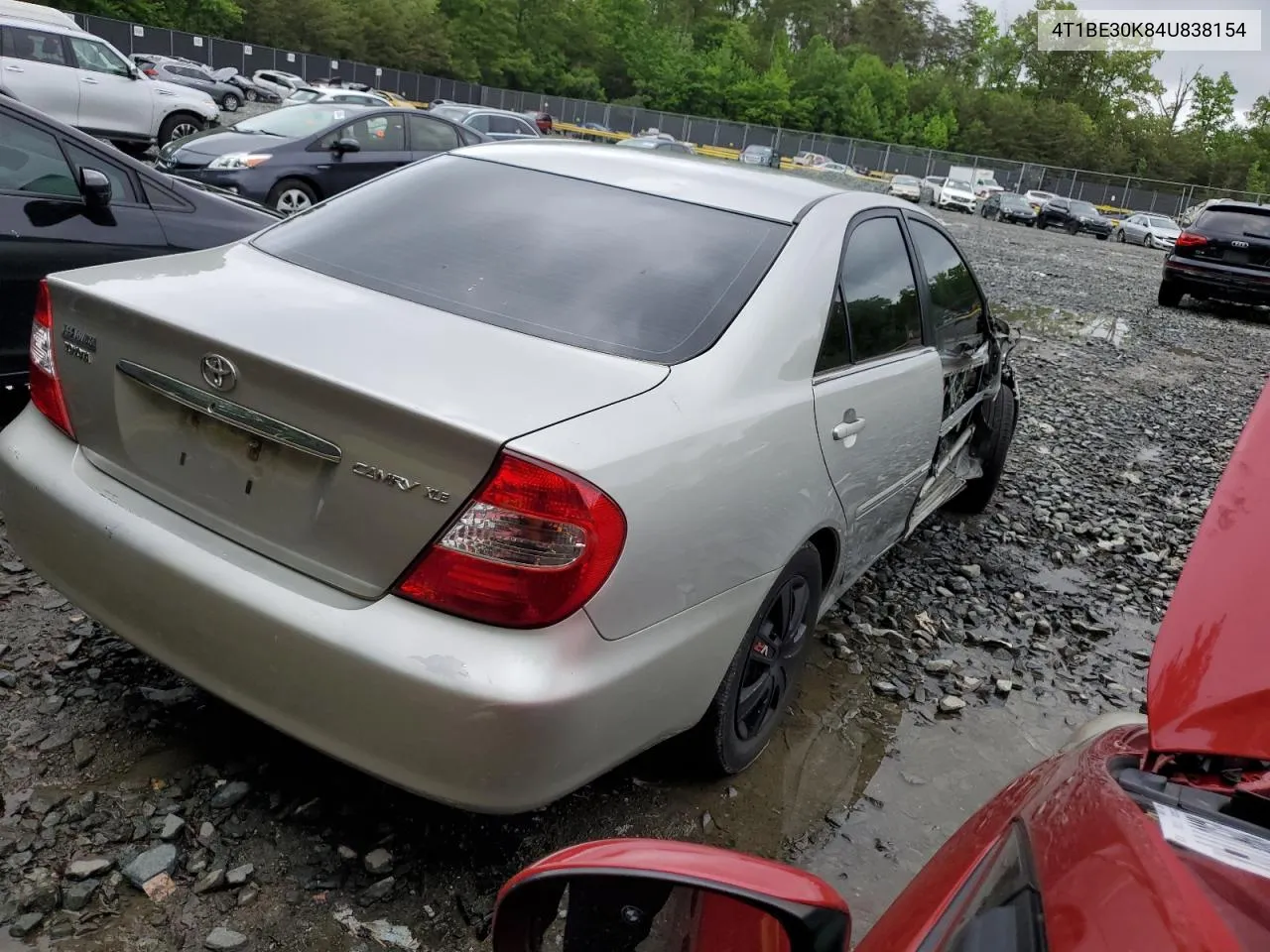 2004 Toyota Camry Le VIN: 4T1BE30K84U838154 Lot: 53906004