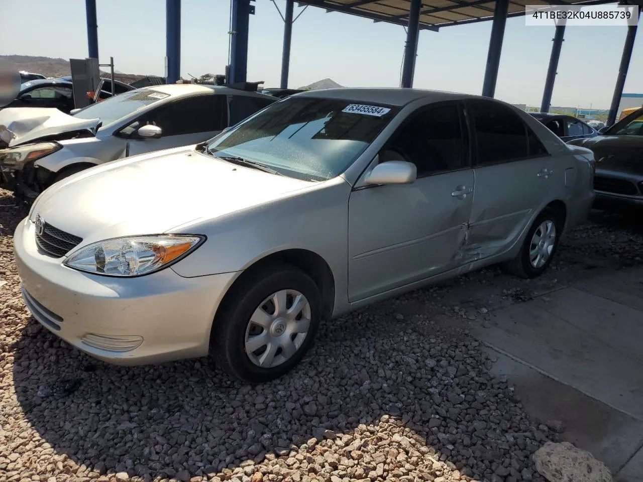 2004 Toyota Camry Le VIN: 4T1BE32K04U885739 Lot: 63455584