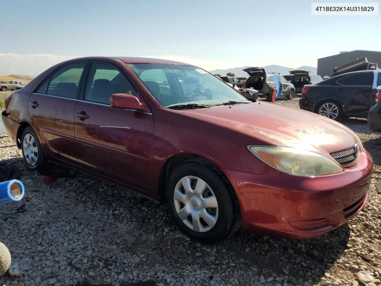 2004 Toyota Camry Le VIN: 4T1BE32K14U315829 Lot: 63491964