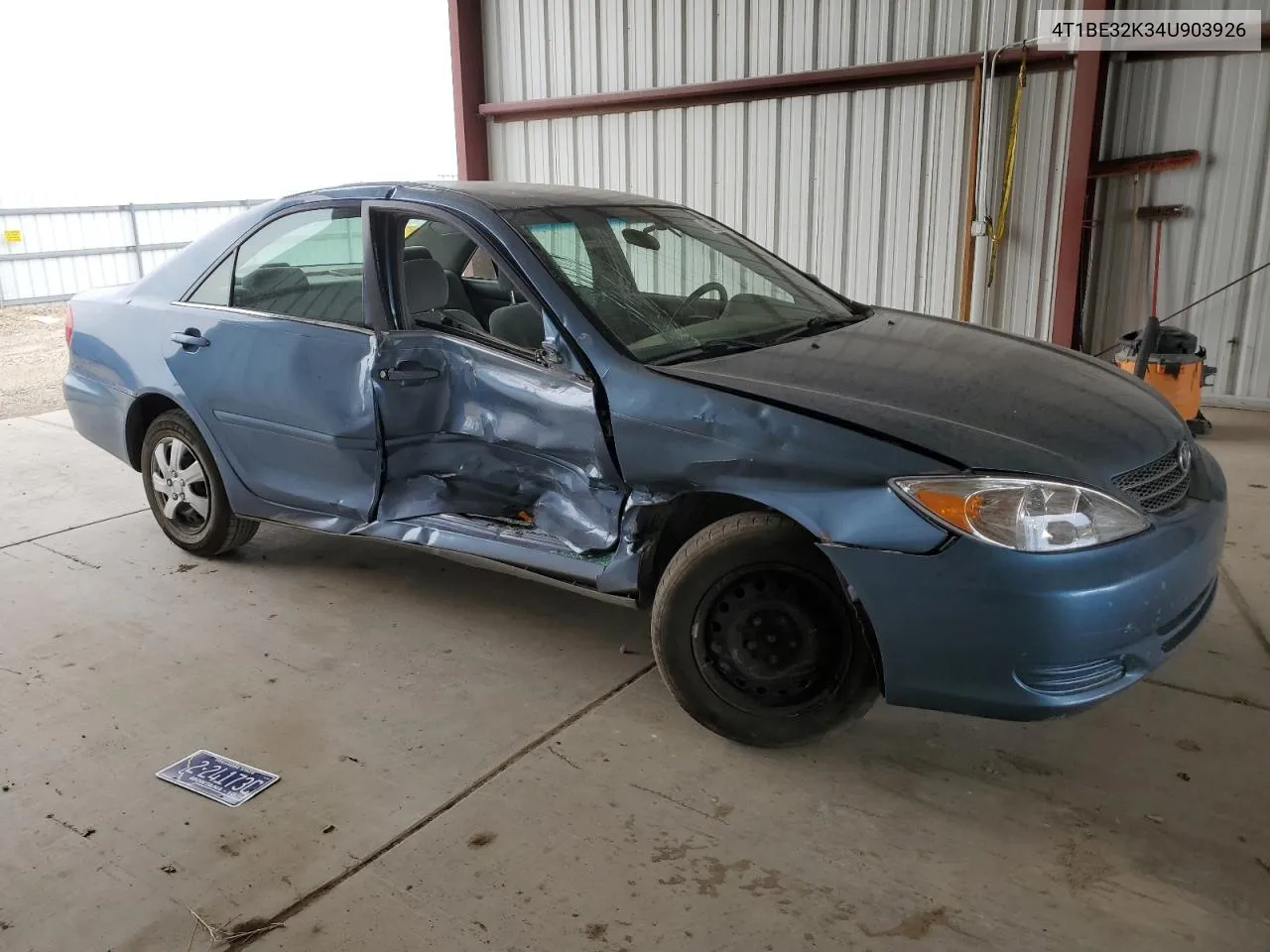 2004 Toyota Camry Le VIN: 4T1BE32K34U903926 Lot: 64427894