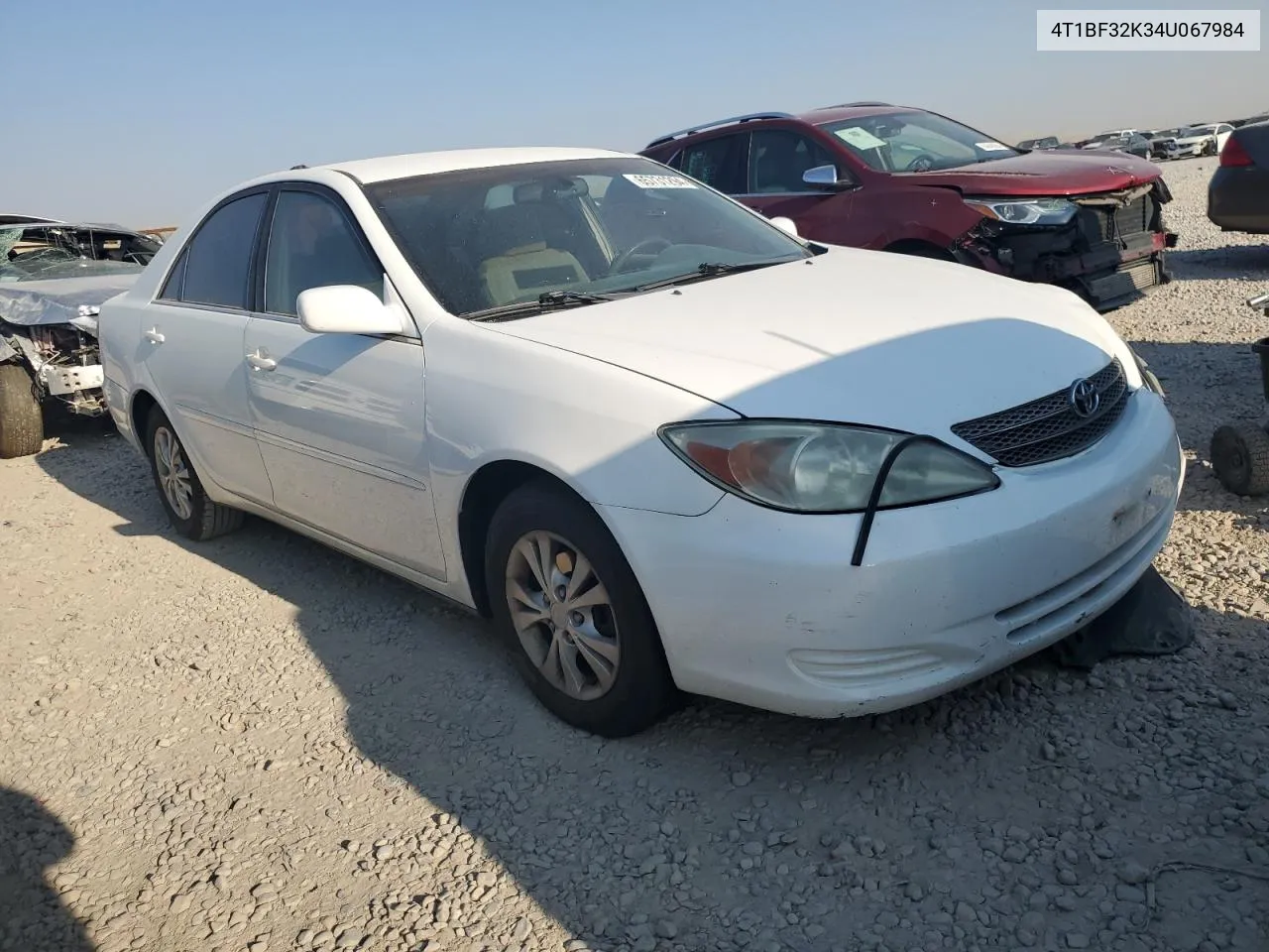 2004 Toyota Camry Le VIN: 4T1BF32K34U067984 Lot: 65731294