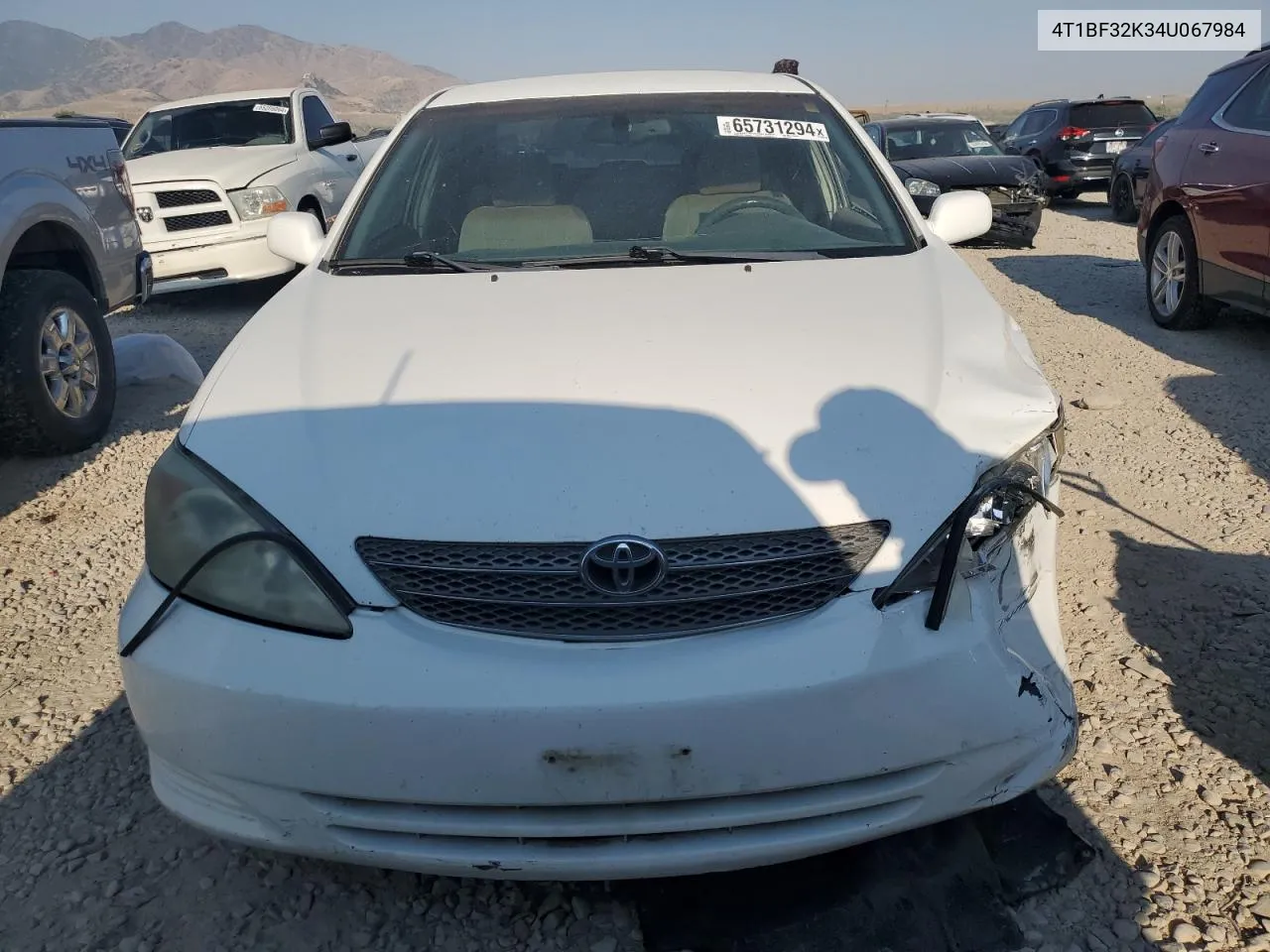 2004 Toyota Camry Le VIN: 4T1BF32K34U067984 Lot: 65731294